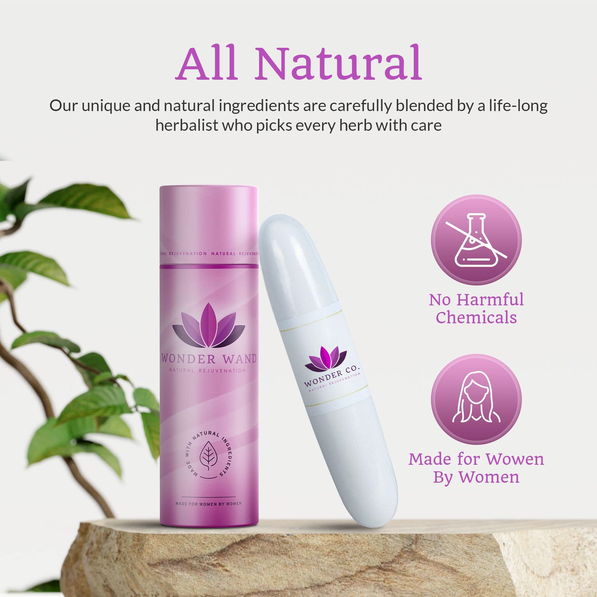 Wonder Co. - Wonder Wand, Upgraded Feminine Care Support, Fast-Acting Wand Essential WONDER CO.Au supplements
