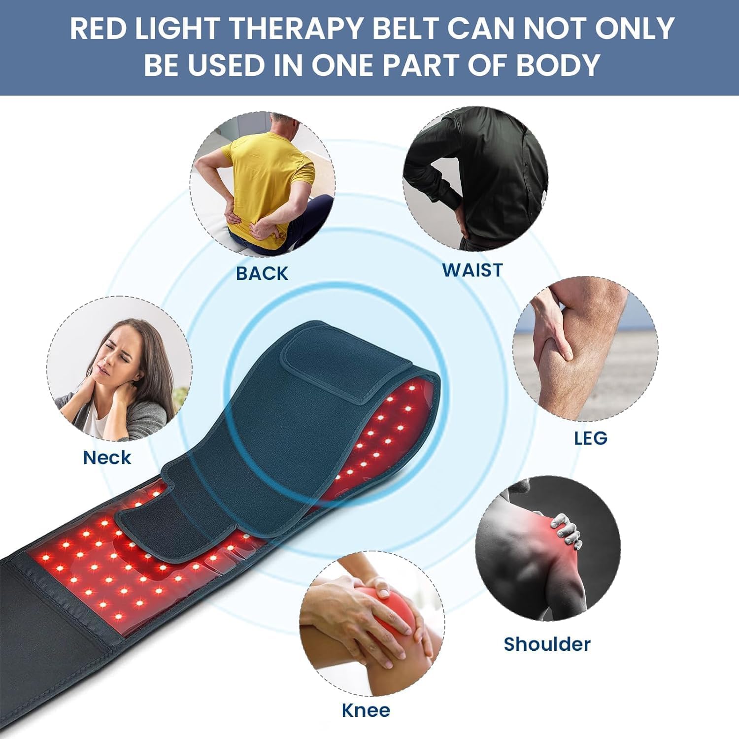 Red Light Therapy Belt - Near Infrared Light Therapy & Red Light Therapy for Body,660nm&850nm AdrxmexnaAu supplements