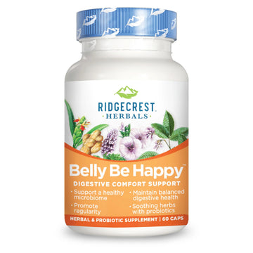 RidgeCrest Herbals Belly Be Happy - 60 Capsules - Digestive Comfort Support - Non-GMO RidgeCrest HerbalsAu supplements