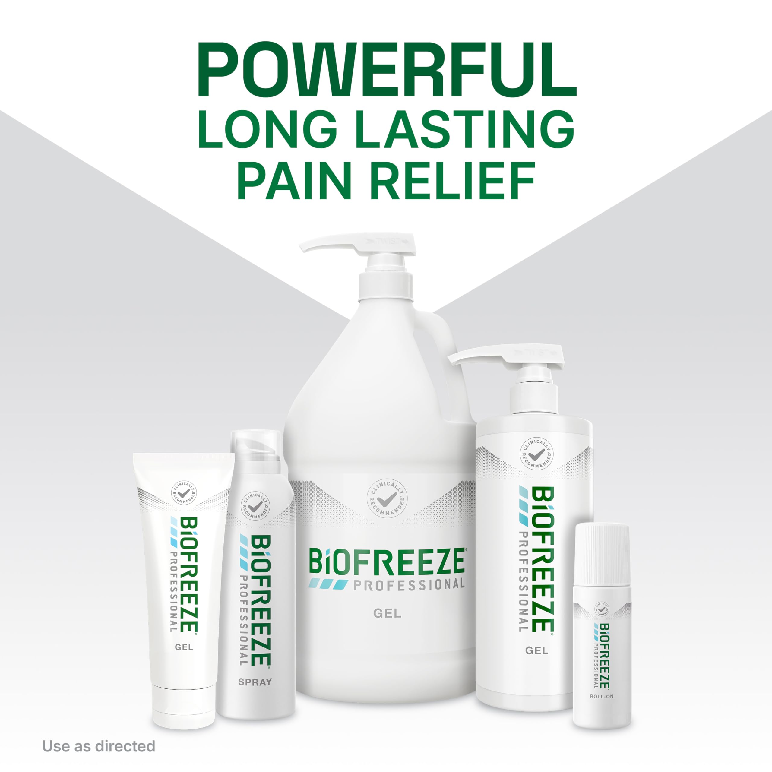 Biofreeze Professional Pain Relief Roll On, Travel Size Arthritis Discomfort Reliever, Fast Acting & Long Lasting Formula, Cooling Menthol Gel 3 Fl Oz (Pack of 3) BiofreezeAu supplements