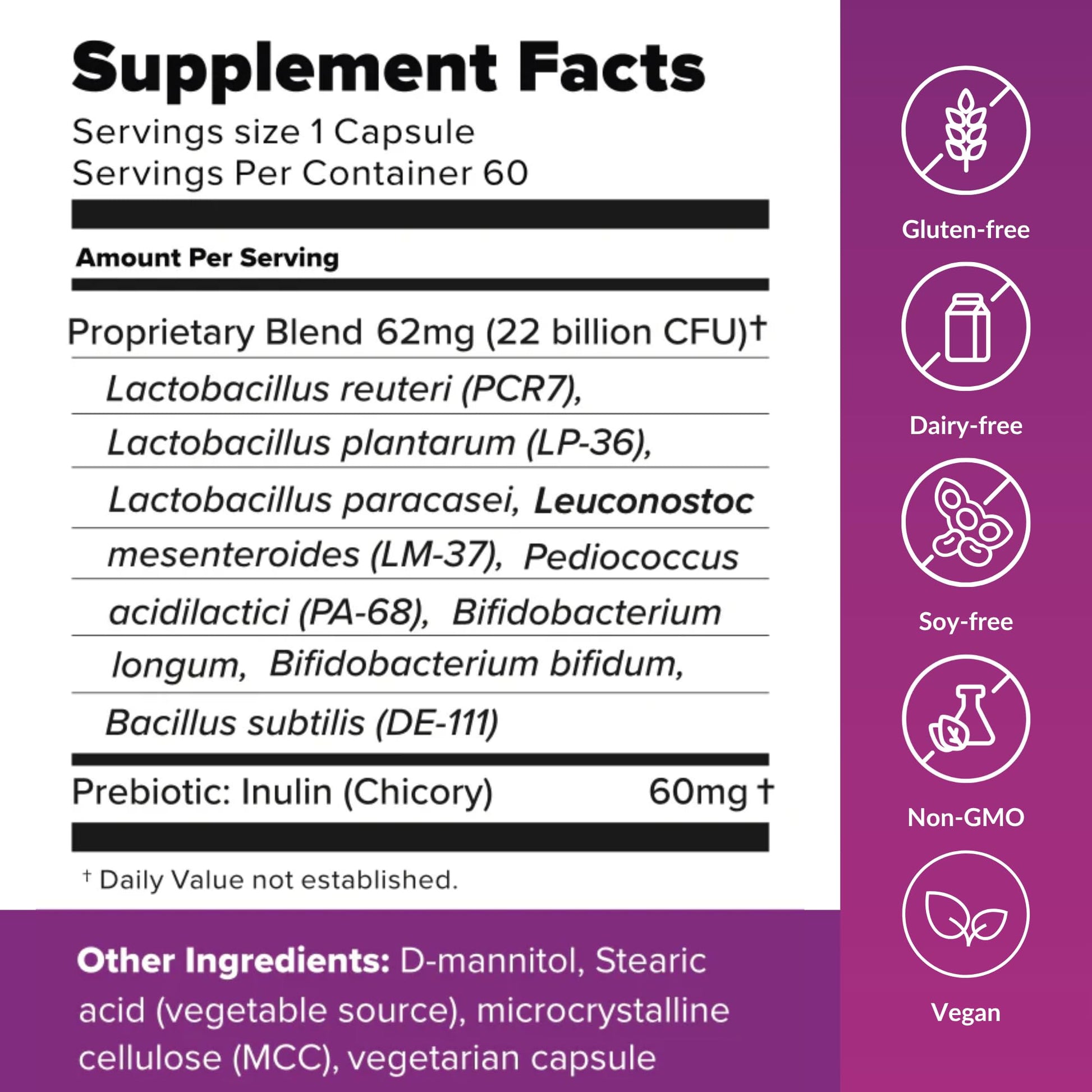 BiotiQuest Sugar Shift Probiotic | Helps Decrease Sugar & Carb Cravings and Supports Digestive Balance | 22 Billion CFU | Non-GMO, Gluten-Free, & Vegan | 60 Servings BiotiQuestAu supplements
