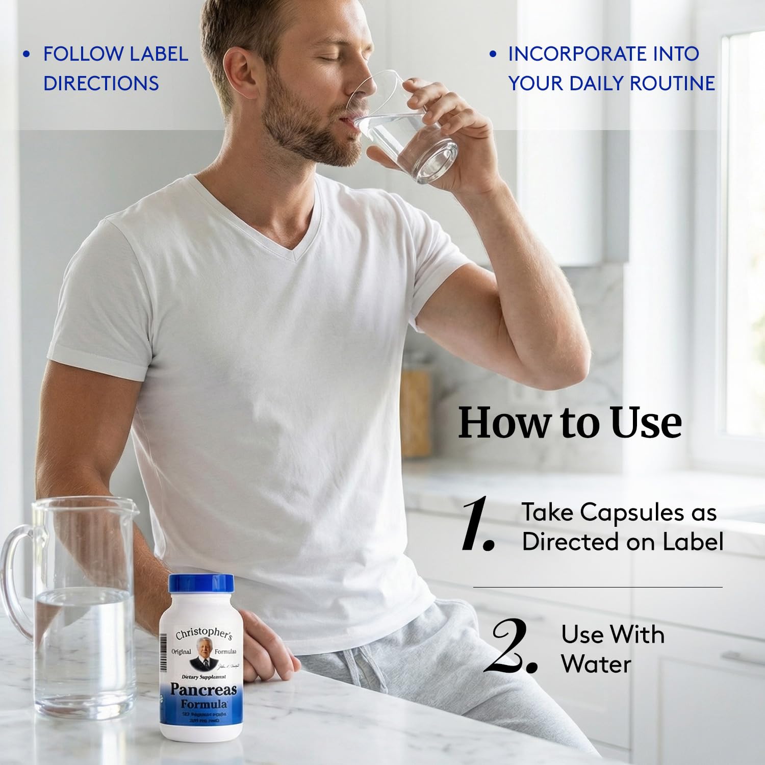 Christopher's Original Formulas Pancreas Formula - Pancreas Cleanse Detox & Repair - Probiotics for Digestive Health Christopher's Original FormulasAu supplements