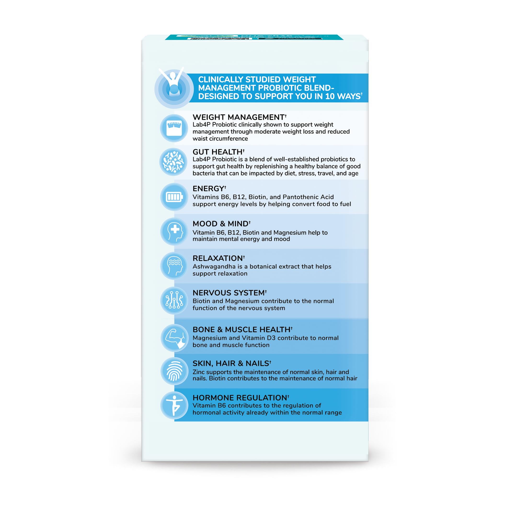 Health & Her Weight Management Probiotics for Women - Perimenopause & Menopause Supplement - Clinically Studied 50bn CFU Probiotics to Support Gut Health, Energy, Mood & Mind, Vegan (60 ct - 1 Month) Health and HerAu supplements