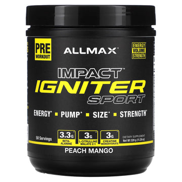 Allmax IGNITER SPORT Peach Mango (320g) AllmaxAu supplements
