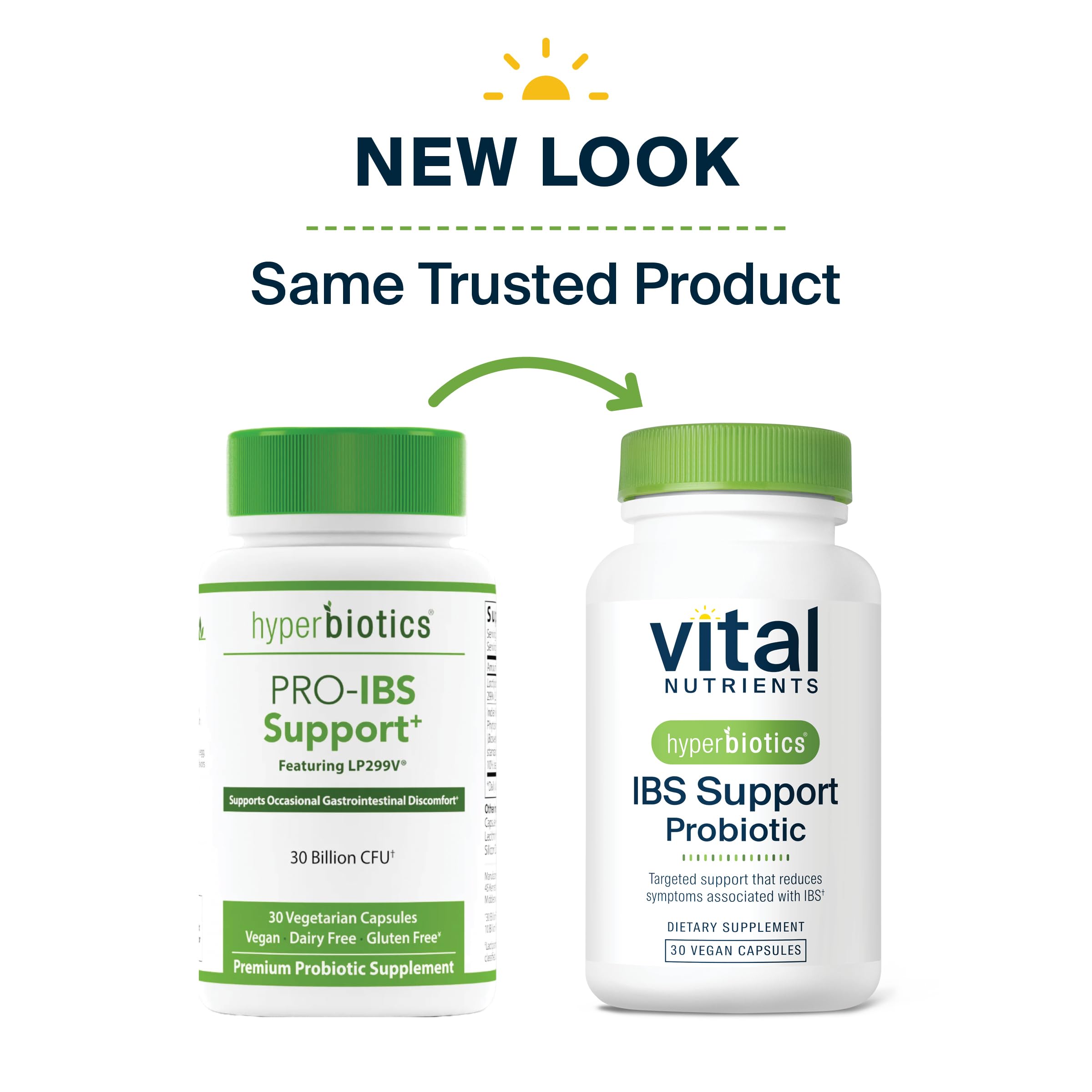 Hyperbiotics Vital Nutrients IBS Probiotic | Reduce Symptoms of IBS* | Clinically Studied Vegan probiotic for IBS Relief from Bloating, Gas, Diarrhea, & Abdominal Discomfort* | 30 Capsules HyperbioticsAu supplements