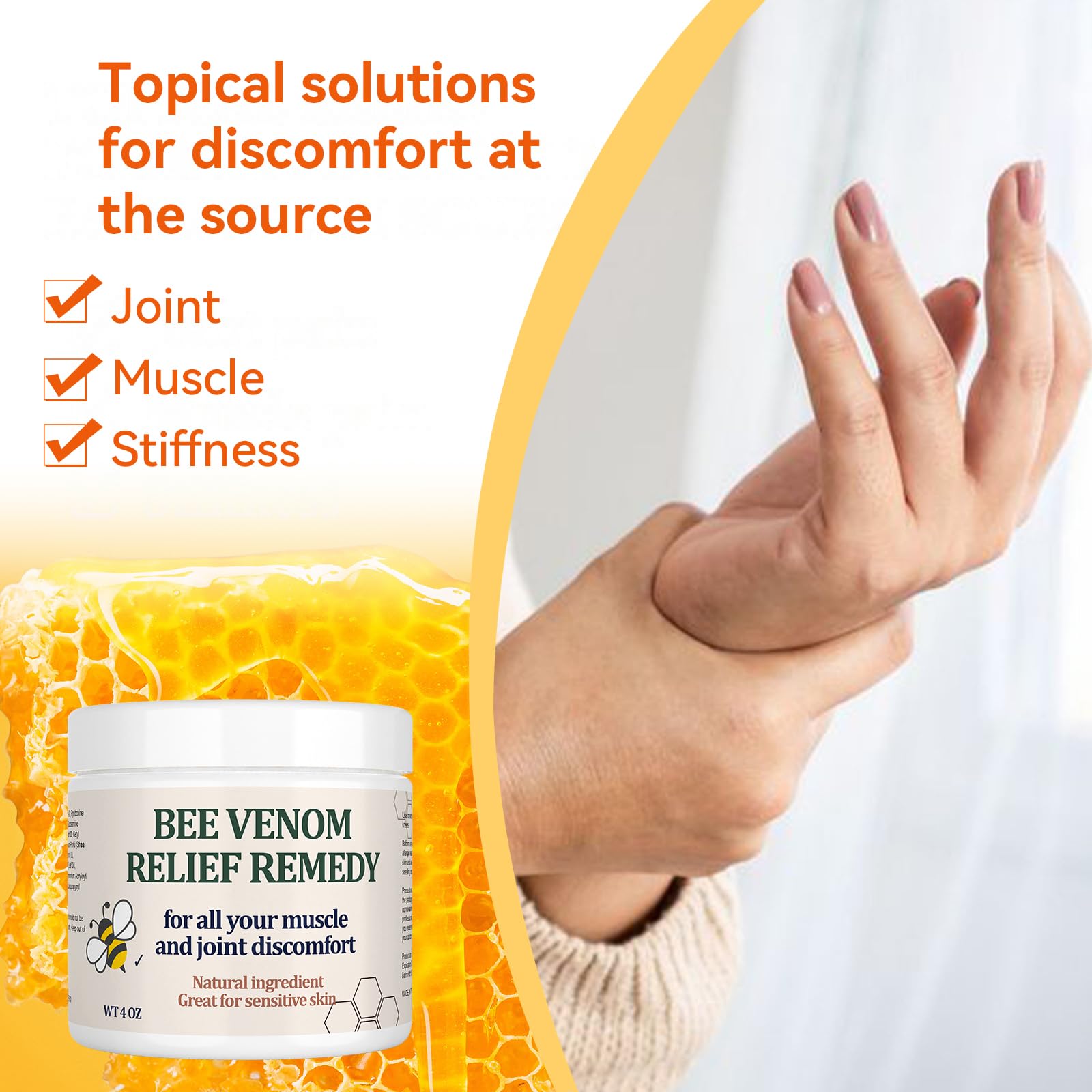 KOKOMAANE Zealand Bee Venom Professional Serum Care Cream, Muscle & Bone Relief - Fast Acting Soothing Effective Relief for Back, Neck, Hand, Foot, Knee, Muscle, Shoulder, Hip KOKOMAANEAu supplements