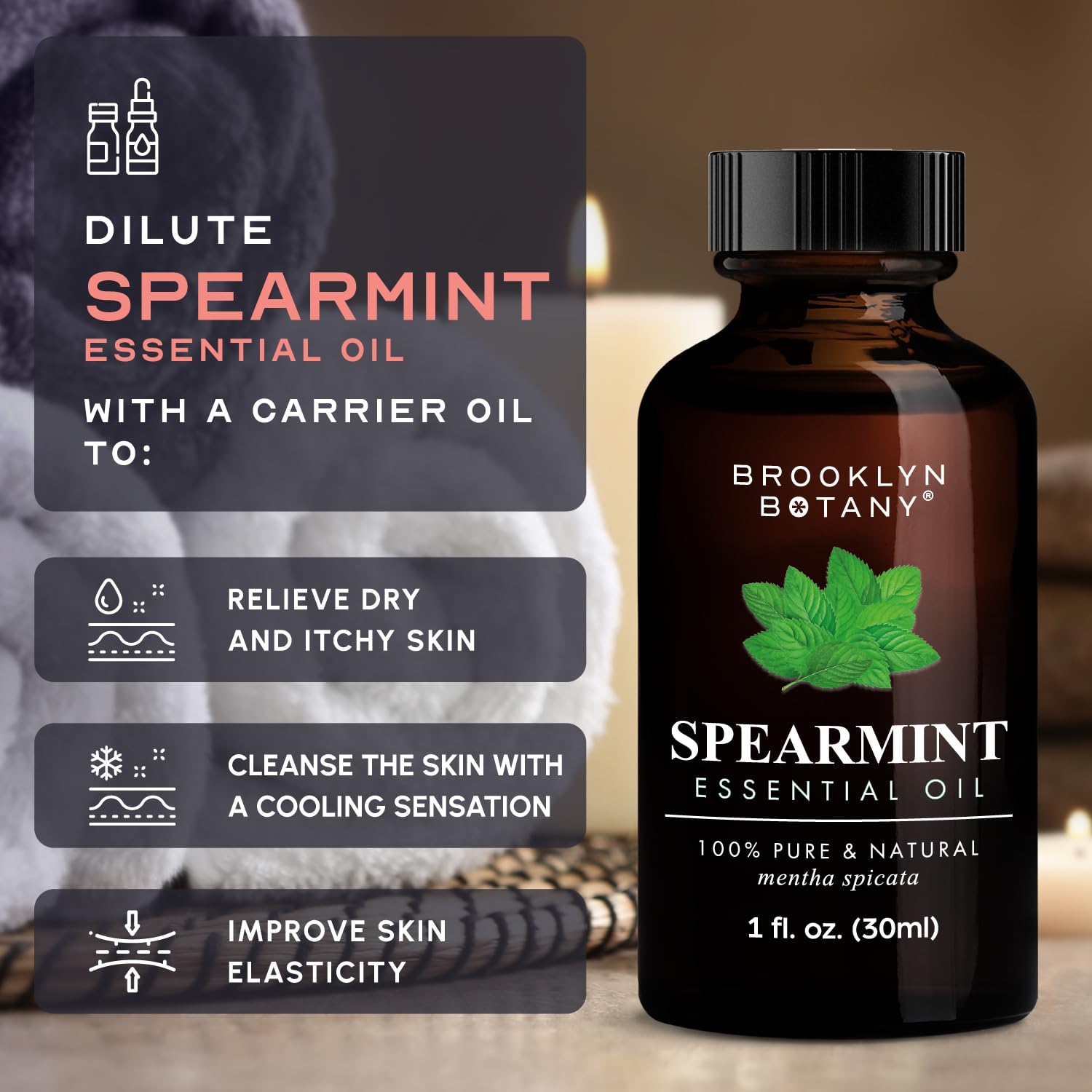 Brooklyn Botany Spearmint Essential Oil – 100% Pure and Natural – Premium Grade Oil Brooklyn BotanyAu supplements