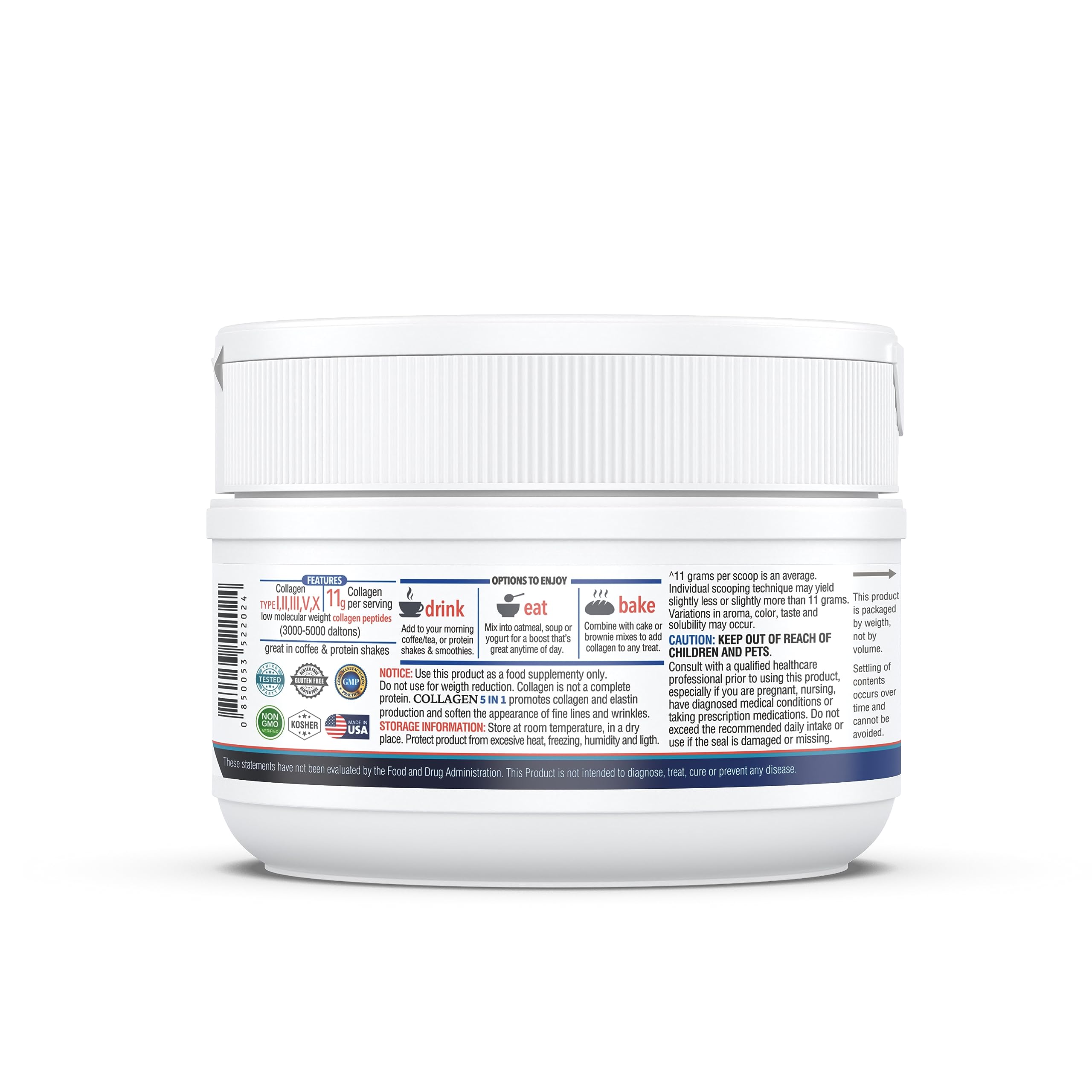 KAPPA NUTRITION Collagen Peptides Powder, 5 in 1 Multi-Collagen Advanced Complex with Hydrolyzed Collagen Peptides, Supports Skin, Hair, Nails, Joints & Bones / 30 Servings KAPPA NUTRITIONAu supplements