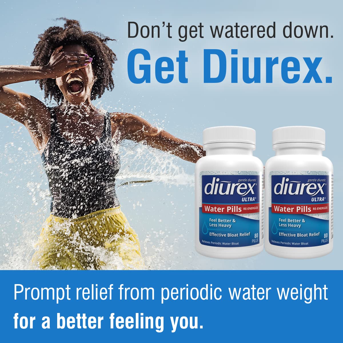 Diurex Ultra Re-Energizing Water Pills - Relieve Water Bloat - Feel Better Less Heavy DiurexAu supplements