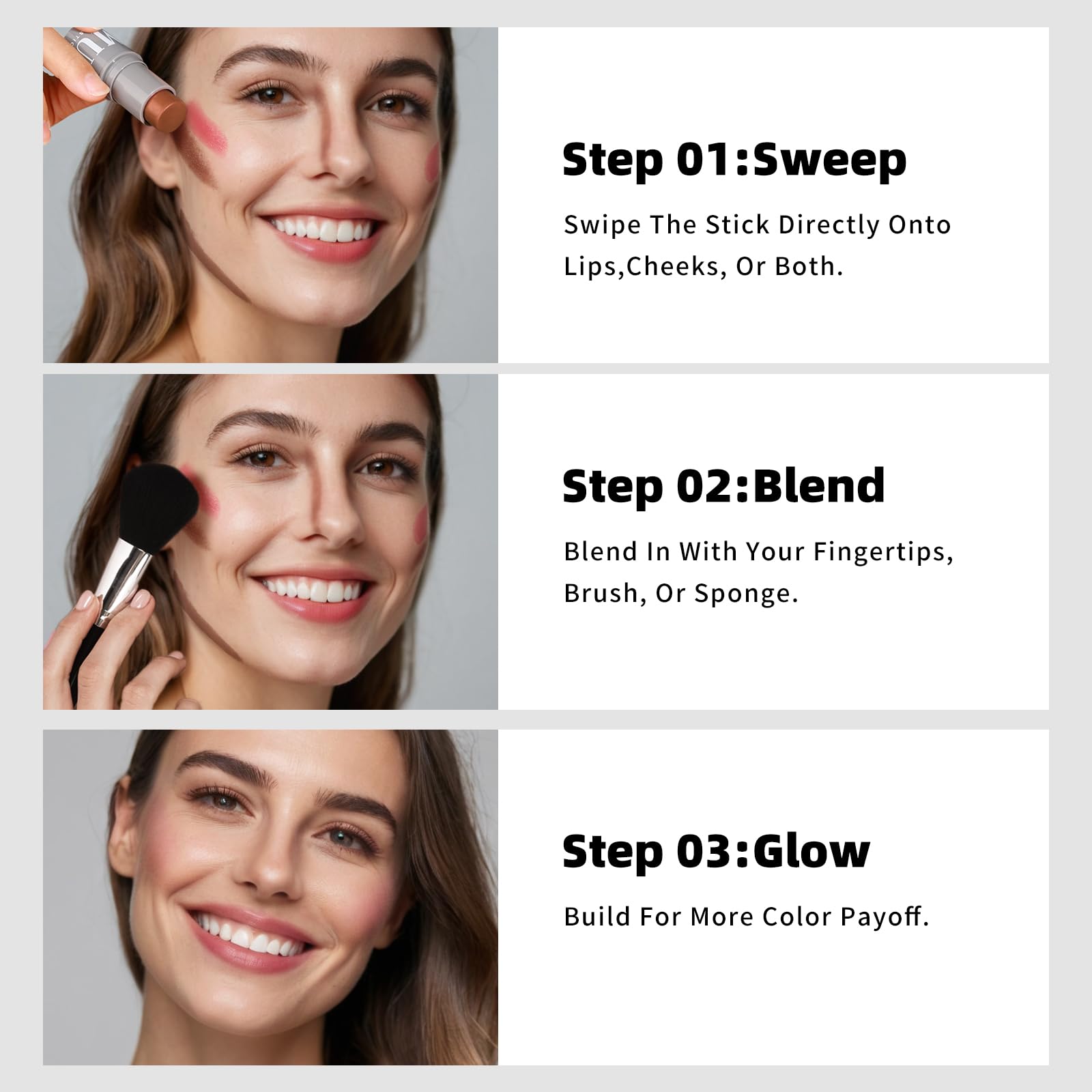 KIMUSE Cream Contour Stick Duo, Cream Blush Stick, Bronzer Shaping Stick, Creamy, Highly Pigmented, Long Lasting, Vegan Face Make Up Sticks KIMUSEAu supplements