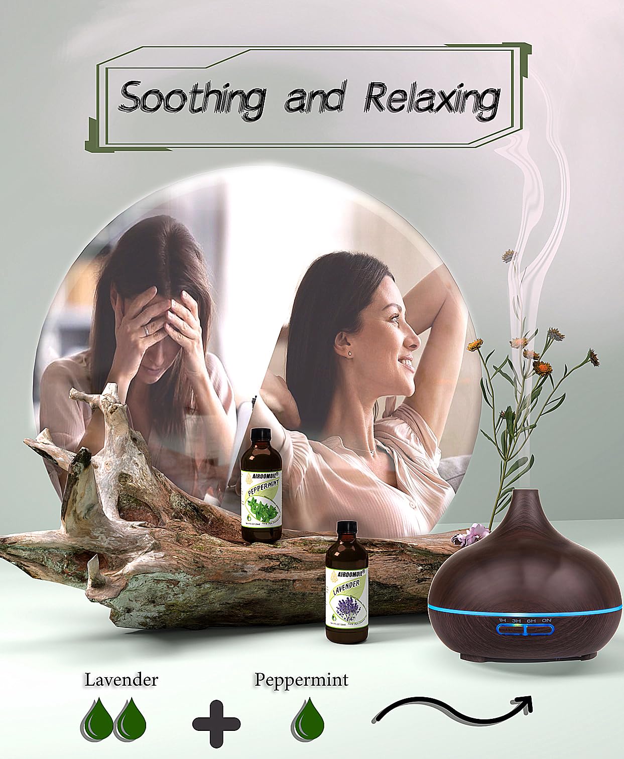 airoomoil Invigorating Peppermint Essential Oil for Showers Skin Use Shampoo Soap Ideal airoomoilAu supplements