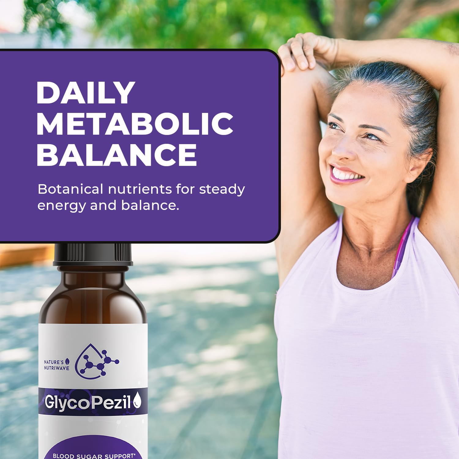 GlycoPezil – Daily Liquid Botanical Supplement with Chromium, Maca Root, Ginseng & Plant Extracts – Clean, Stimulant-Free Formula – GMP-Certifed, Non-GMO, Made in USA - 2 fl oz, 1 Month Supply Nature’s NutriWaveAu supplements