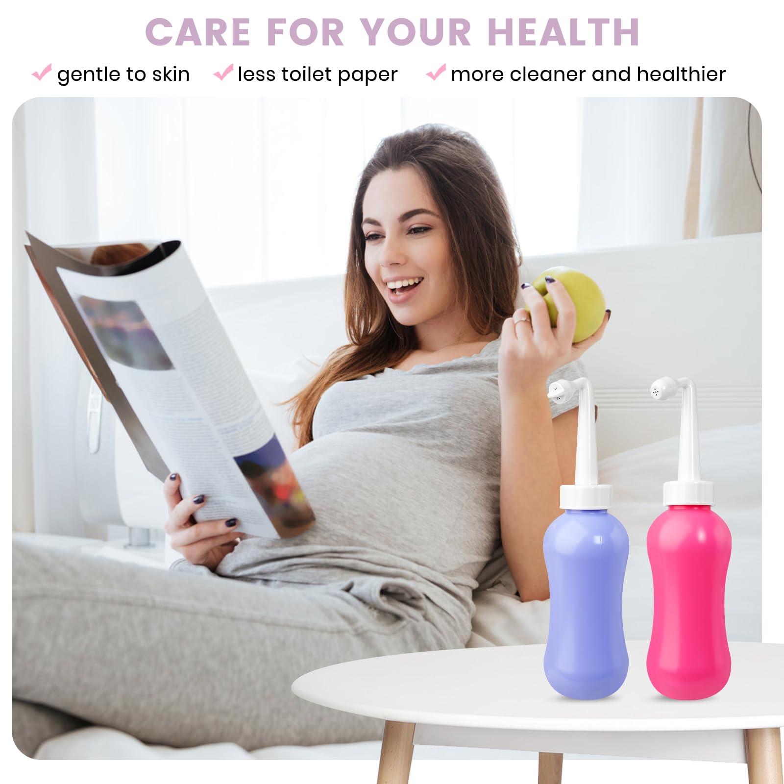 450ML(15.2 OZ) Peri Bottle for Postpartum Care 2 Pack, Portable Travel Bidet for Women, Upside Down VicnKioHAu supplements