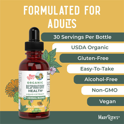MaryRuth's | USDA Organic Respiratory Health Herbal Supplement Extract MaryRuth OrganicsUS supplements
