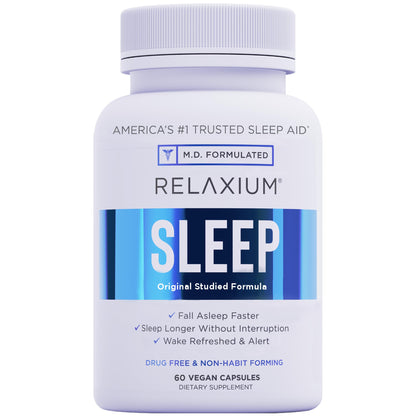 Relaxium Sleep Aid, 30-Day Supply, Dietary Supplement for Better Sleep RelaxiumUS supplements