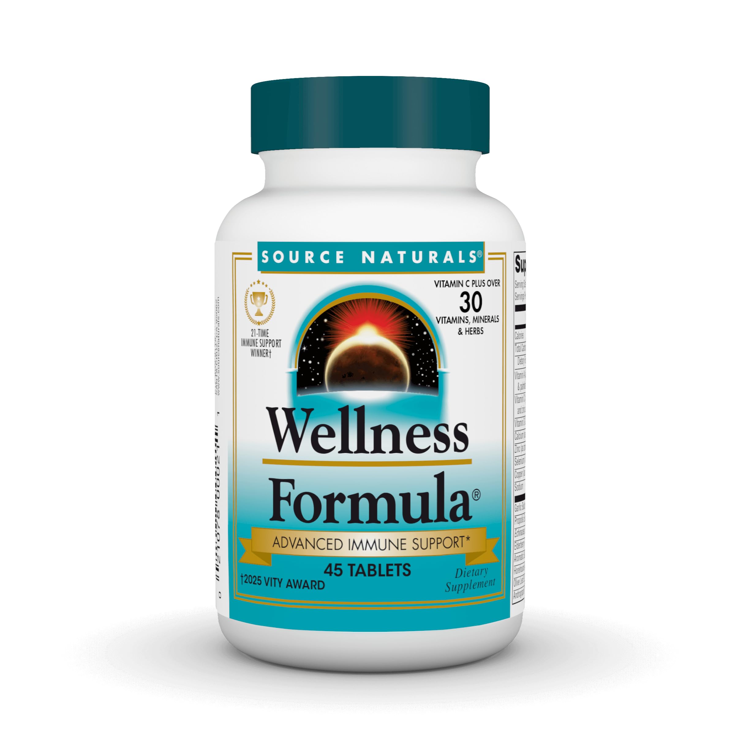 Source Naturals Wellness Formula Bio-Aligned Vitamins & Herbal Defense - Immune System Support Supplement & Immunity Booster - 45 Tablets Source NaturalsAu supplements