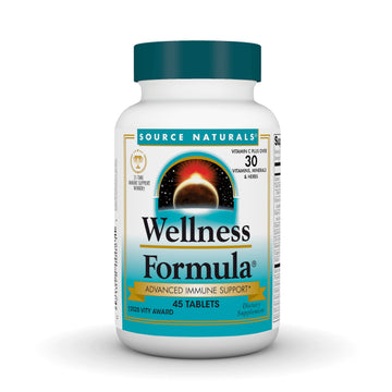 Source Naturals Wellness Formula Bio-Aligned Vitamins & Herbal Defense - Immune System Support Supplement & Immunity Booster - 45 Tablets Source NaturalsAu supplements