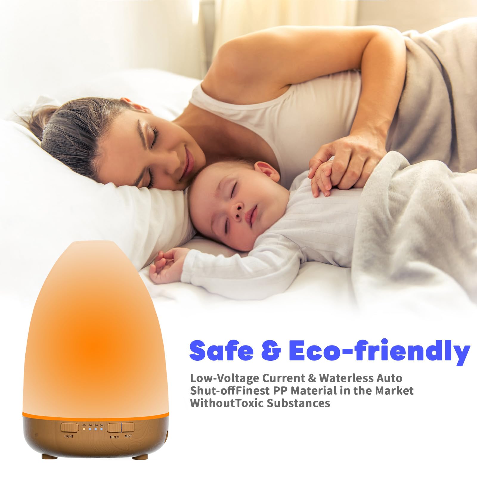 200ml Essential Oil Diffuser, Aromatherapy Diffuser,Enhanced Essential Oil Diffuser, Cool Mist Humidifier LovegergerAu supplements