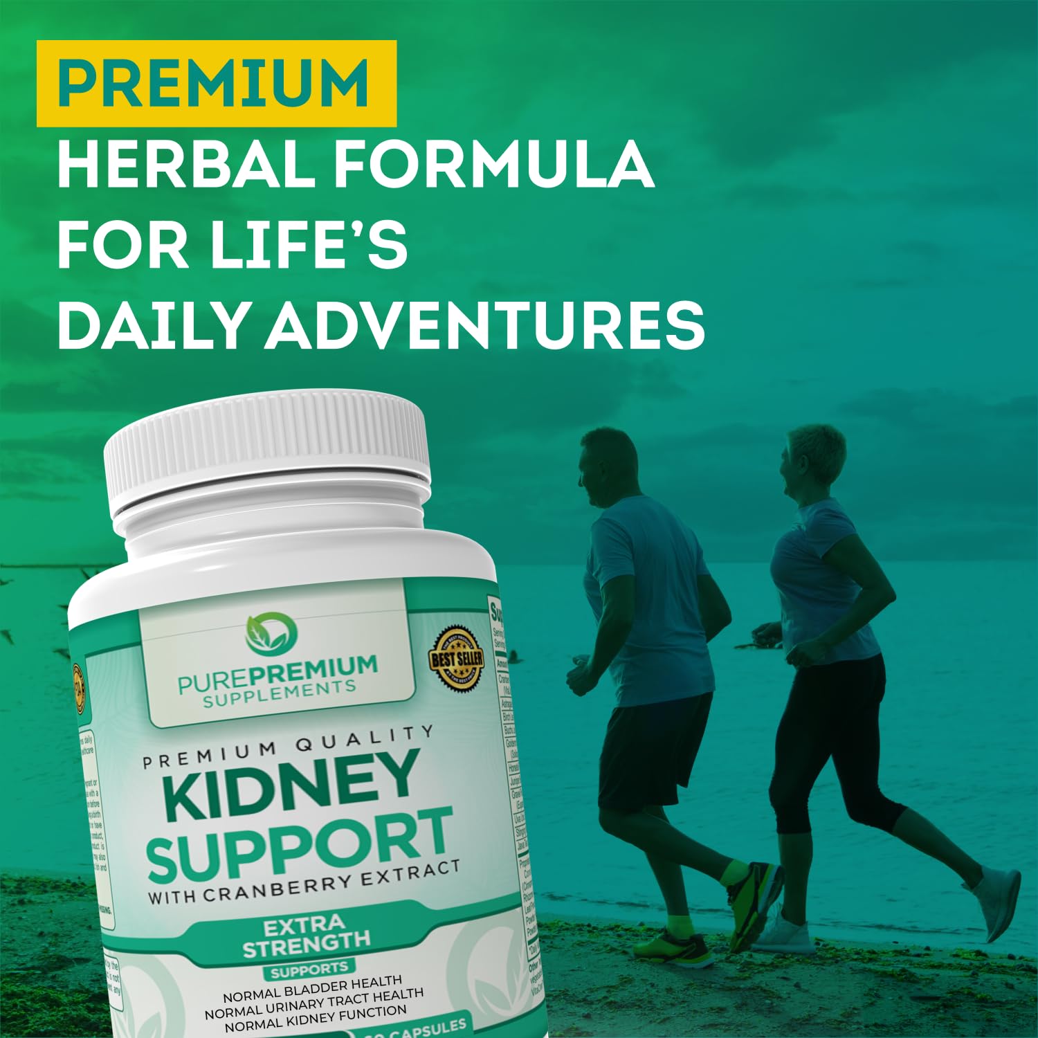 PurePremium Kidney Support Supplement with Cranberry Extract - Kidney Cleanse, Detox PurePremium SupplementsAu supplements