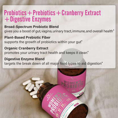 NordVida Women's Probiotic, 120 Billion & 32 Strains, Shelf Stable Probiotic for Gut NordvidaUS supplements