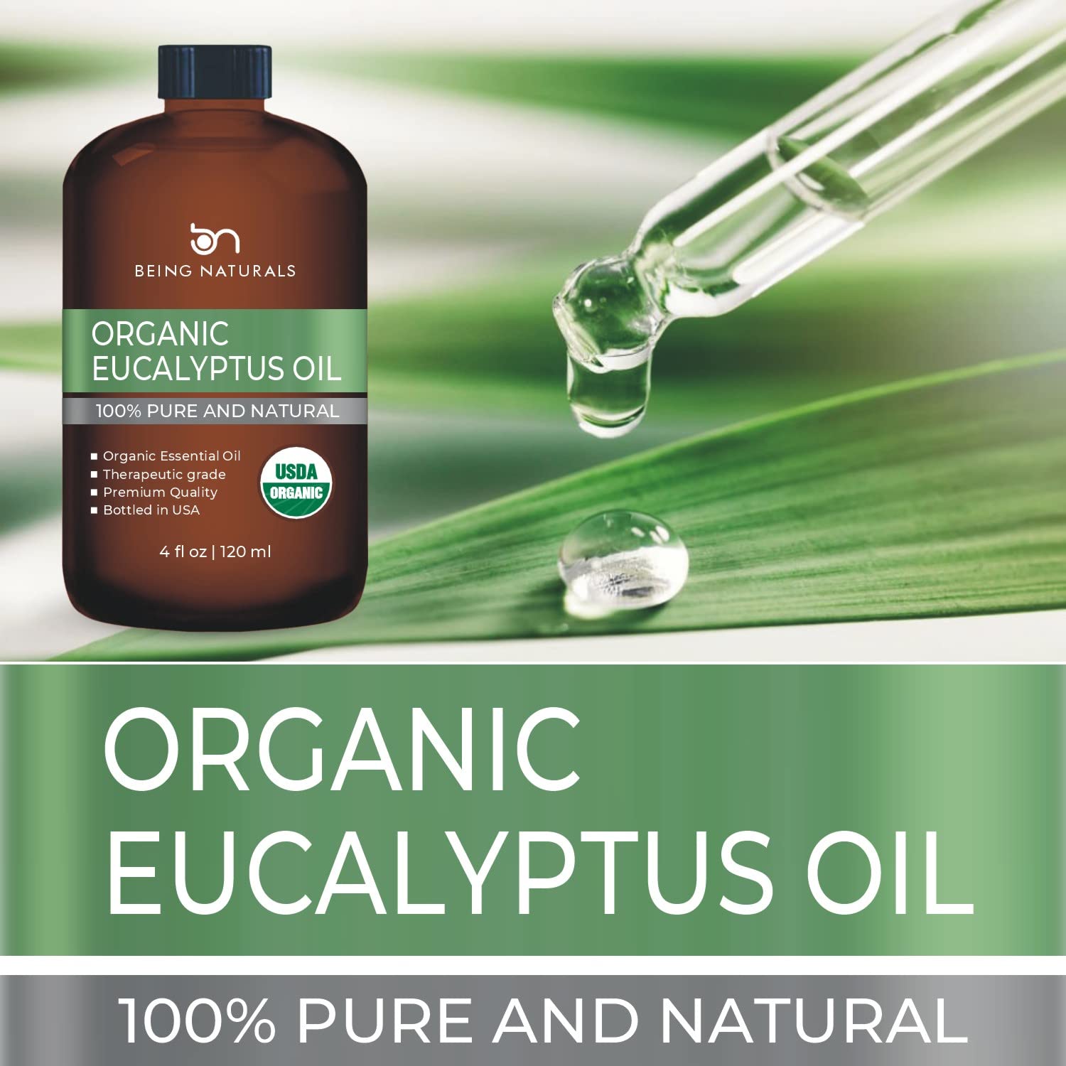 Organic Eucalyptus Essential Oil - Huge 4 FL OZ - 100% Pure & Natural – Premium Natural Oil Being NaturalsAu supplements