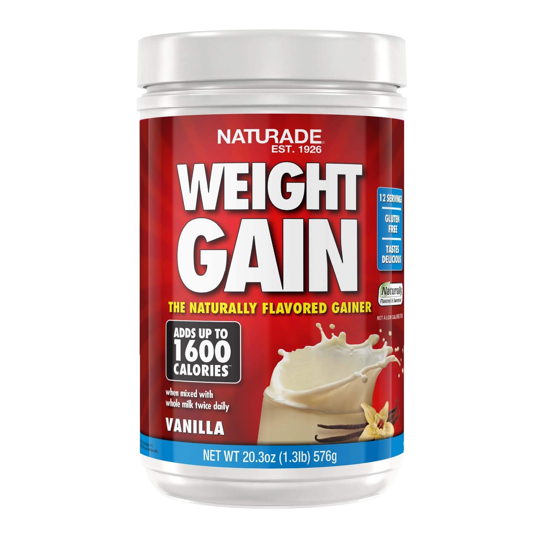 Naturade Weight Gain Instant Nutrition Drink Mix, Vanilla ,20.3 Ounce NaturadeAu supplements