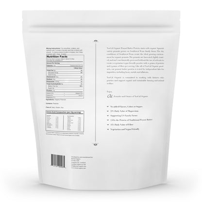 Norcal Organic Peanut Butter Protein Powder - 2lb | Vegan, Low-Cal, 11g Protein NorCal OrganicUS supplements