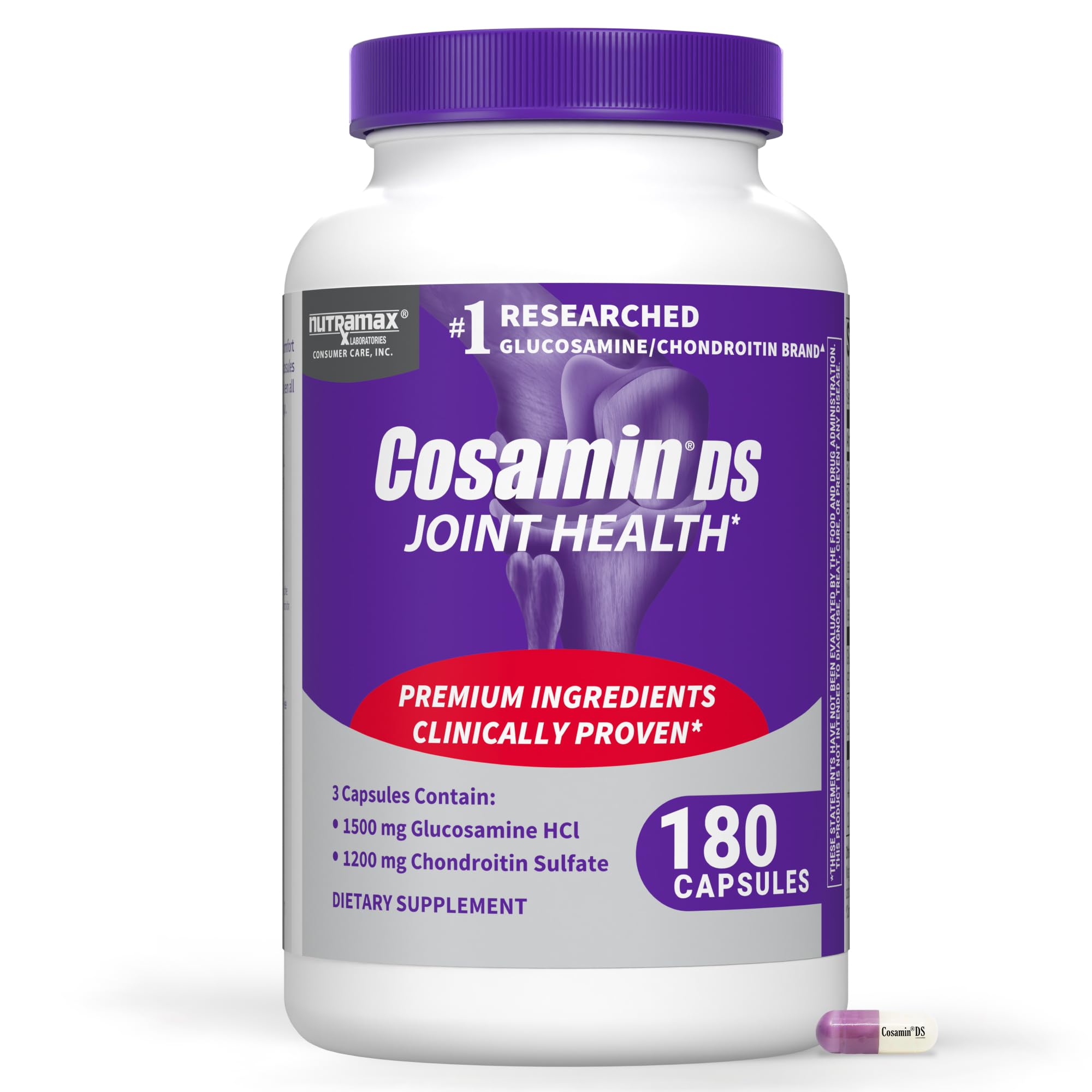 Nutramax Laboratories Cosamin® DS Joint Health Supplement with Glucosamine & Chondroitin for Adult Men & Women, Joint Supplement, 180 Capsules Nutramax LaboratoriesAu supplements