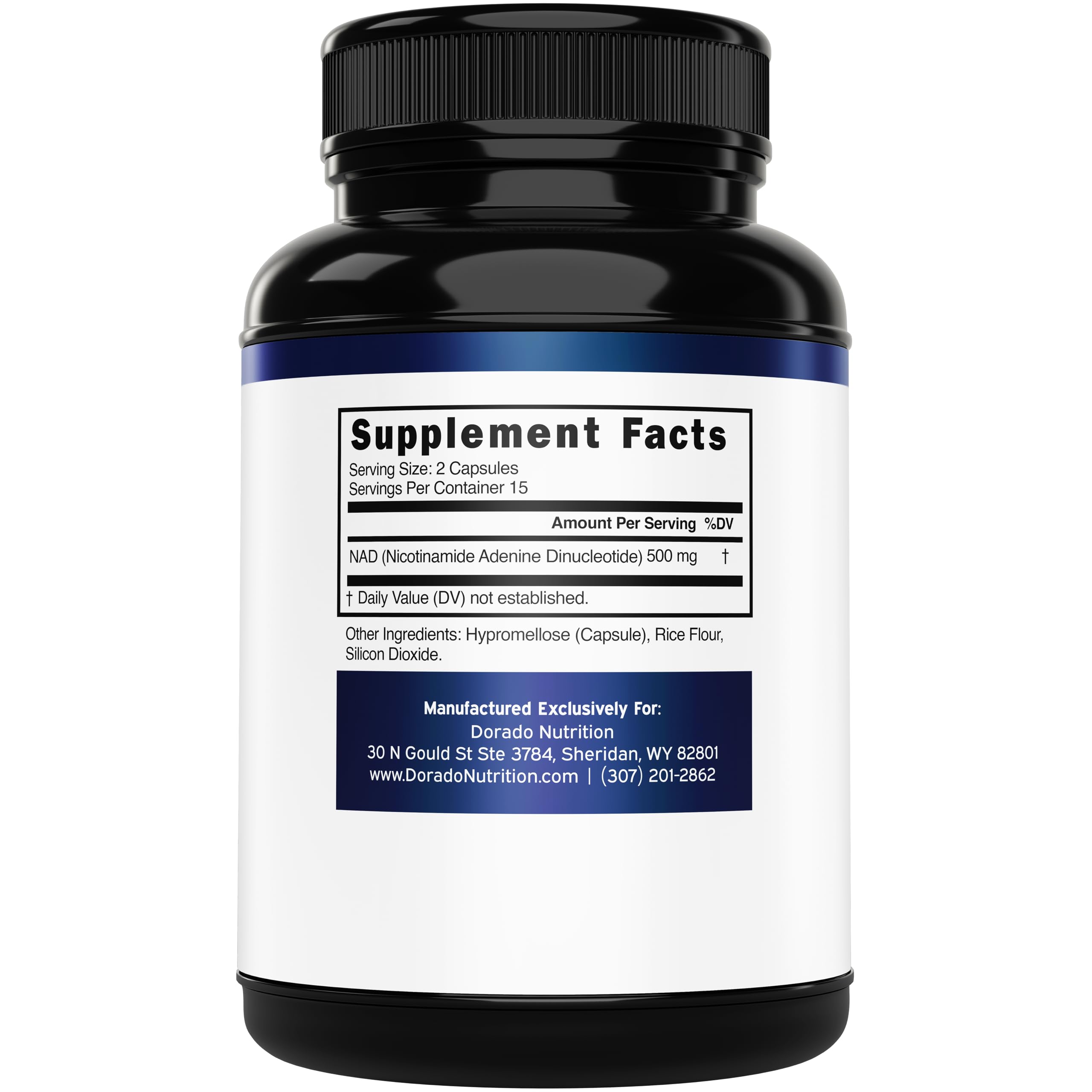 NAD Supplement (500mg of 95% Pure NAD+ Per Serving) NMN Supplement, NAD Nicotinamide Riboside Support (Third Party Tested, Vegan Safe, Non-GMO, No Fillers, & Made in the USA - 30 Vegan Capsules) DORADO NUTRITIONAu supplements
