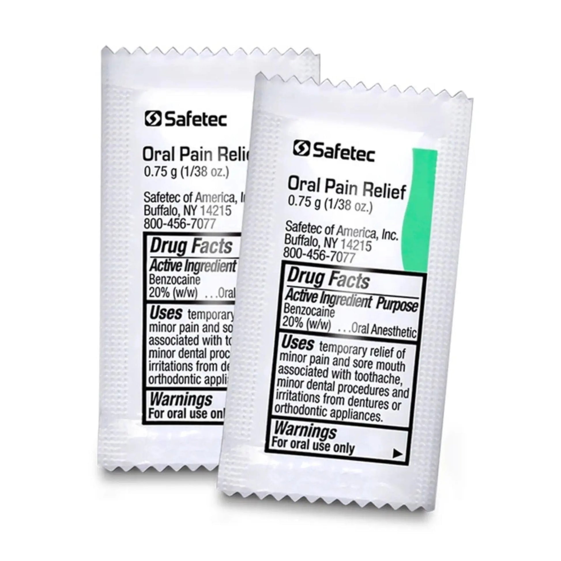 Safetec Oral Pain Relief, .75 g Packets, Box of 144 SafetecAu supplements