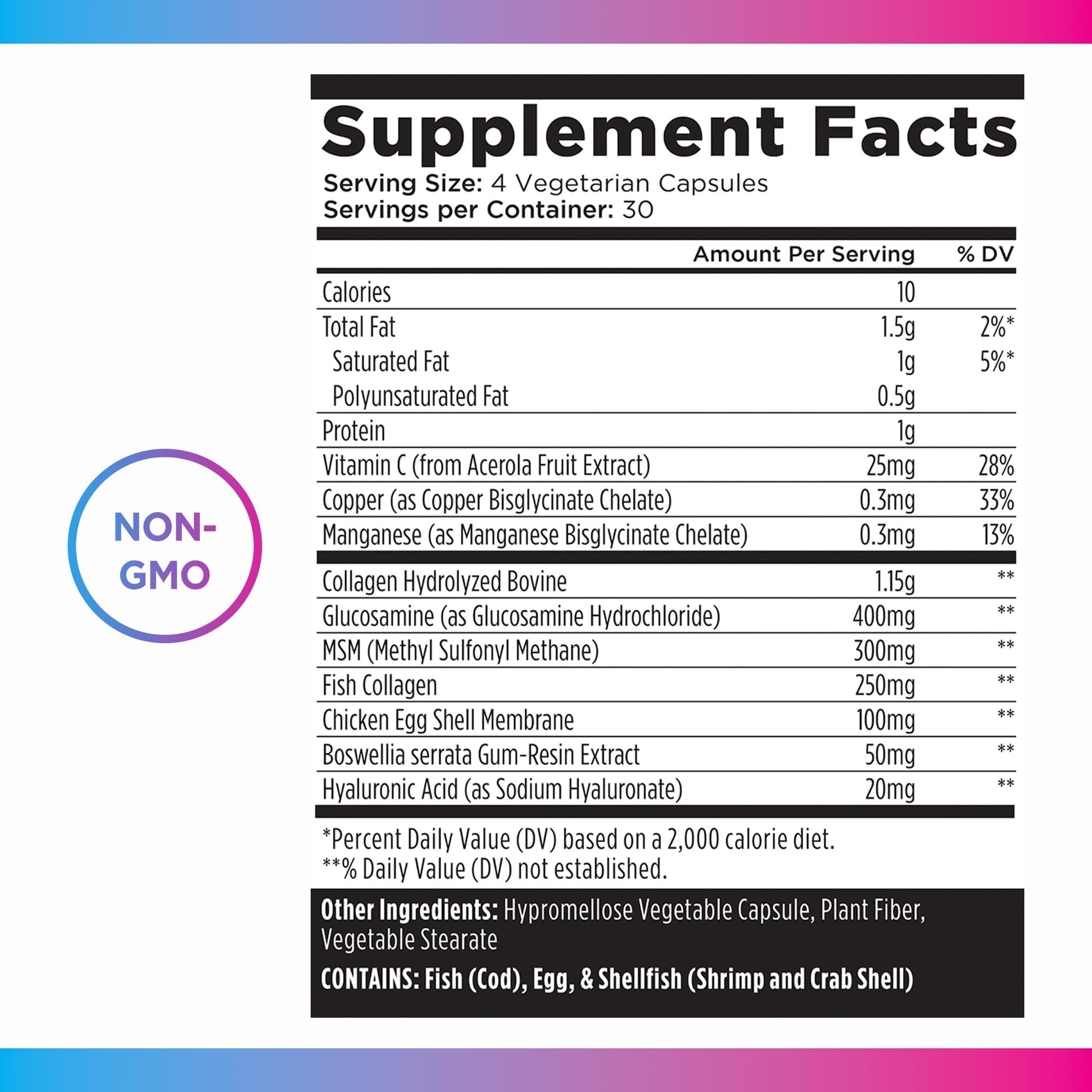 Livingood Daily Collagen + Joint Support, Grass Fed Multi Collagen Peptides I III V X with Hyaluronic Acid, Joint Support Supplement for Women & Men, Hair Skin Nails, Keto & Gluten Free, 120 Capsules Livingood DailyAu supplements
