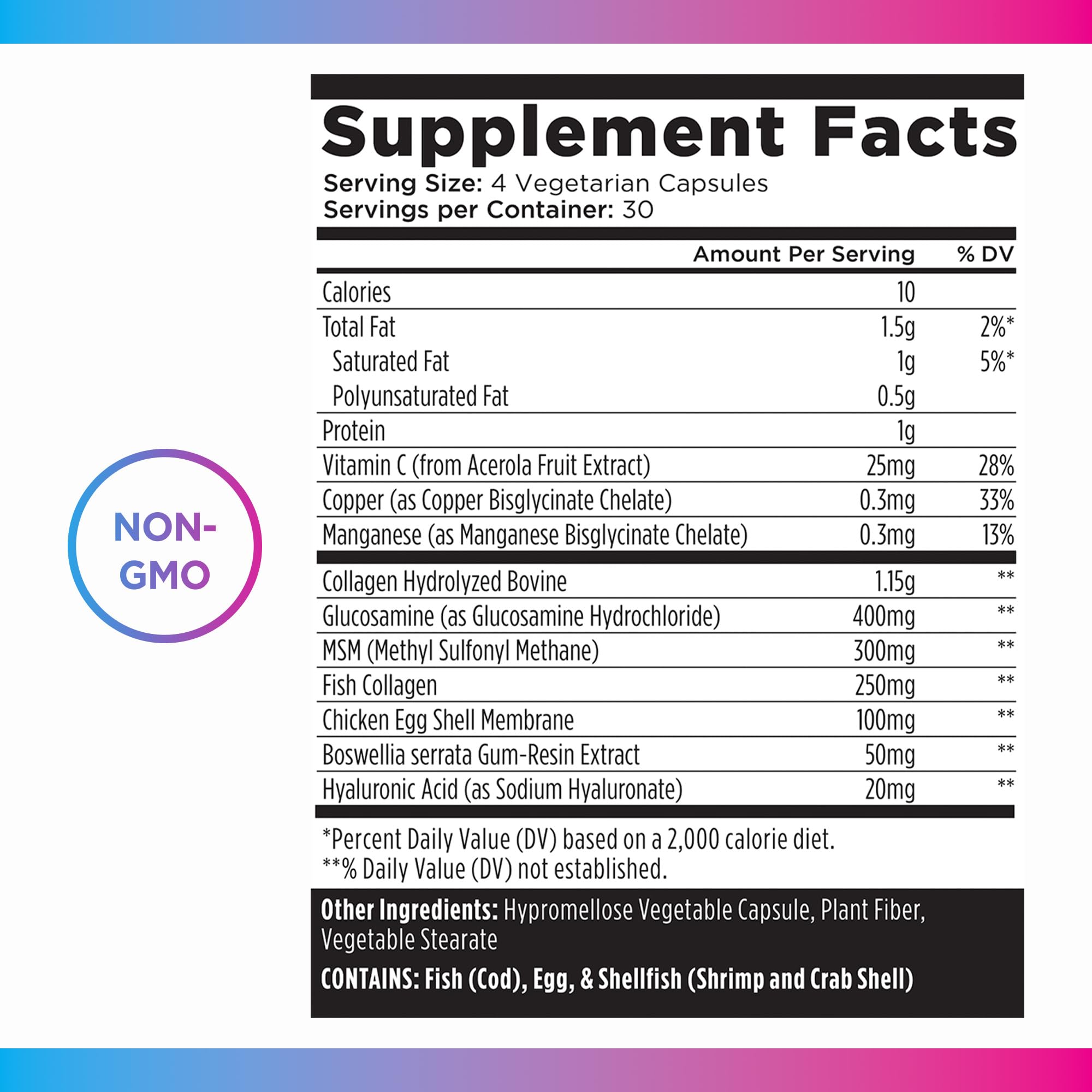 Livingood Daily Collagen + Joint Support, Grass Fed Multi Collagen Peptides I III V X with Hyaluronic Acid, Joint Support Supplement for Women & Men, Hair Skin Nails, Keto & Gluten Free, 120 Capsules Livingood DailyAu supplements