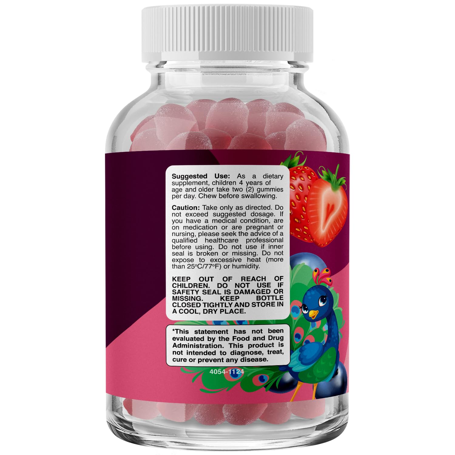 Phytoral Vegan Kids Focus Gummies - Potent Chewable Brain Support for Children - Enhances Concentration & Memory - Calming Supplements & Focus Gummies for Kids - Non-GMO & Gluten-Free - 60 Count PhytoralAu supplements