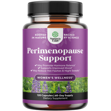 Complete Perimenopause Supplement for Women - Multibenefit Menopause Ease for Women with Maca Root Vitex Berry & Black Cohosh for Hot Flashes Night Sweats Hormone Balance and Mood Support - 120 Count Natures CraftAu supplements