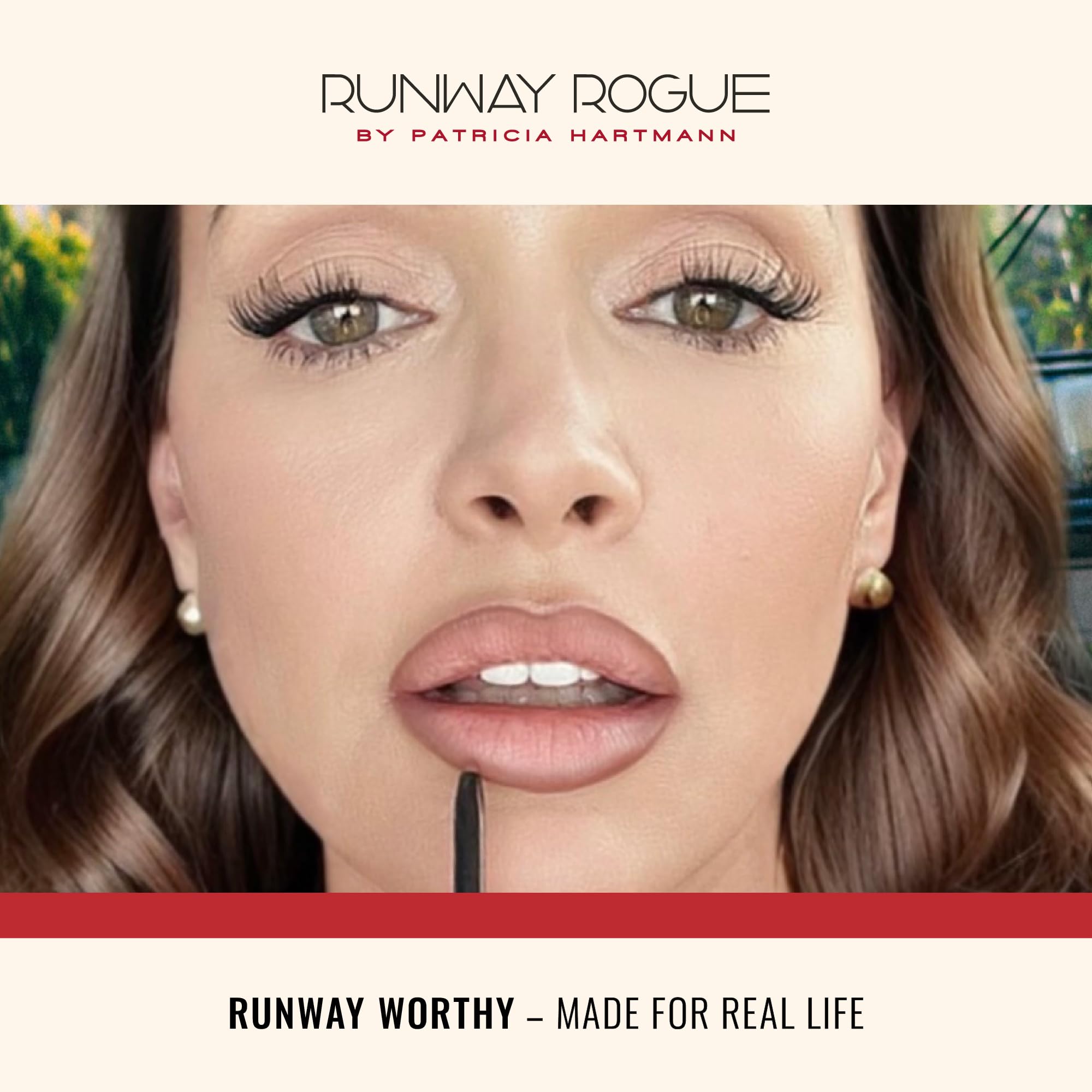 Runway Rogue Designer Liner Lip Pencil, Matte Cool Berry-Rose Lip Liner Pencil and Lip Liner Sharpener, ‘Camera Ready’ Runway RogueAu supplements
