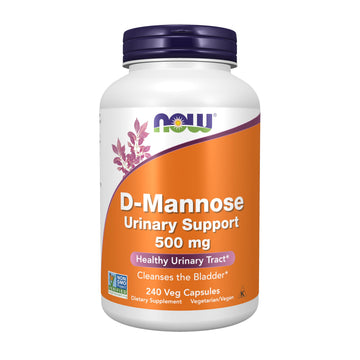NOW Foods Supplements, D-Mannose 500 mg, Non-GMO Project Verified, Healthy Urinary Tract*, 240 Veg Capsules NOW FoodsAu supplements