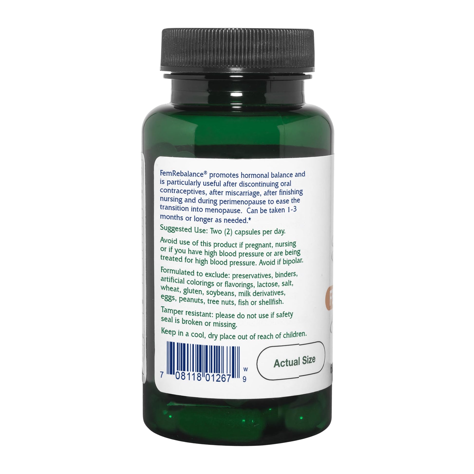 Vitanica FemRebalance, Hormone Balance Support for Women, Vegan, 60 Capsules VitanicaAu supplements