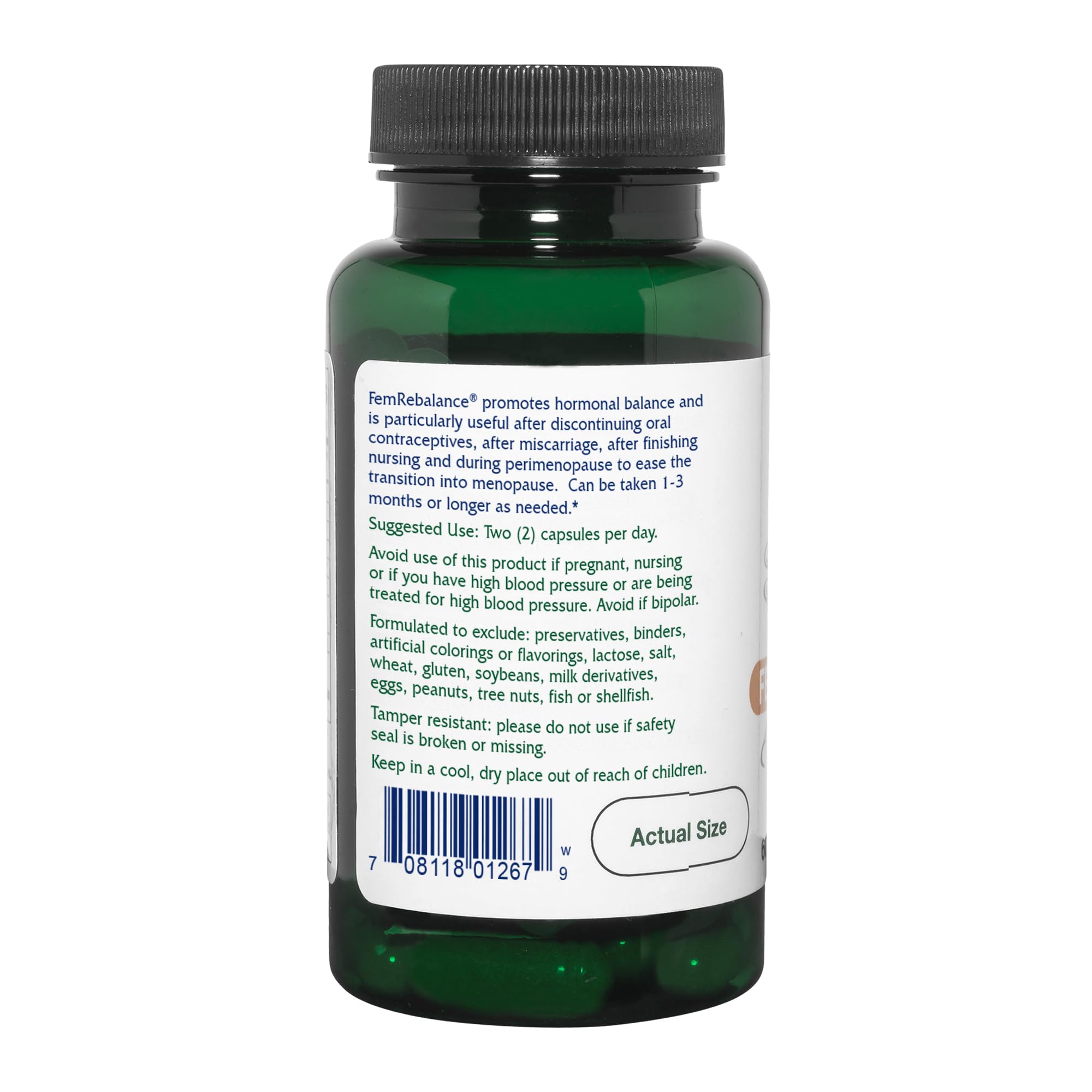 Vitanica FemRebalance, Hormone Balance Support for Women, Vegan, 60 Capsules VitanicaAu supplements