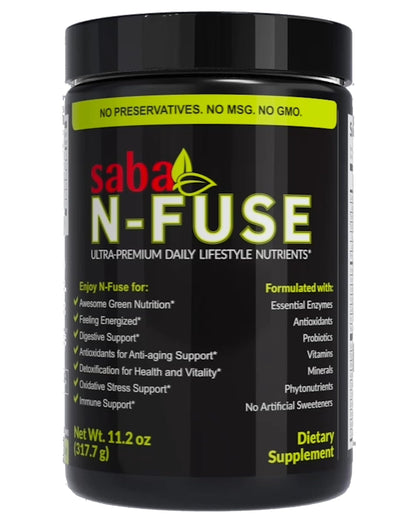 Saba N-Fuse-Whole Food Daily Nutrition,-Phytonutrients, Pre and Probiotics, Enzymes SabaUS supplements