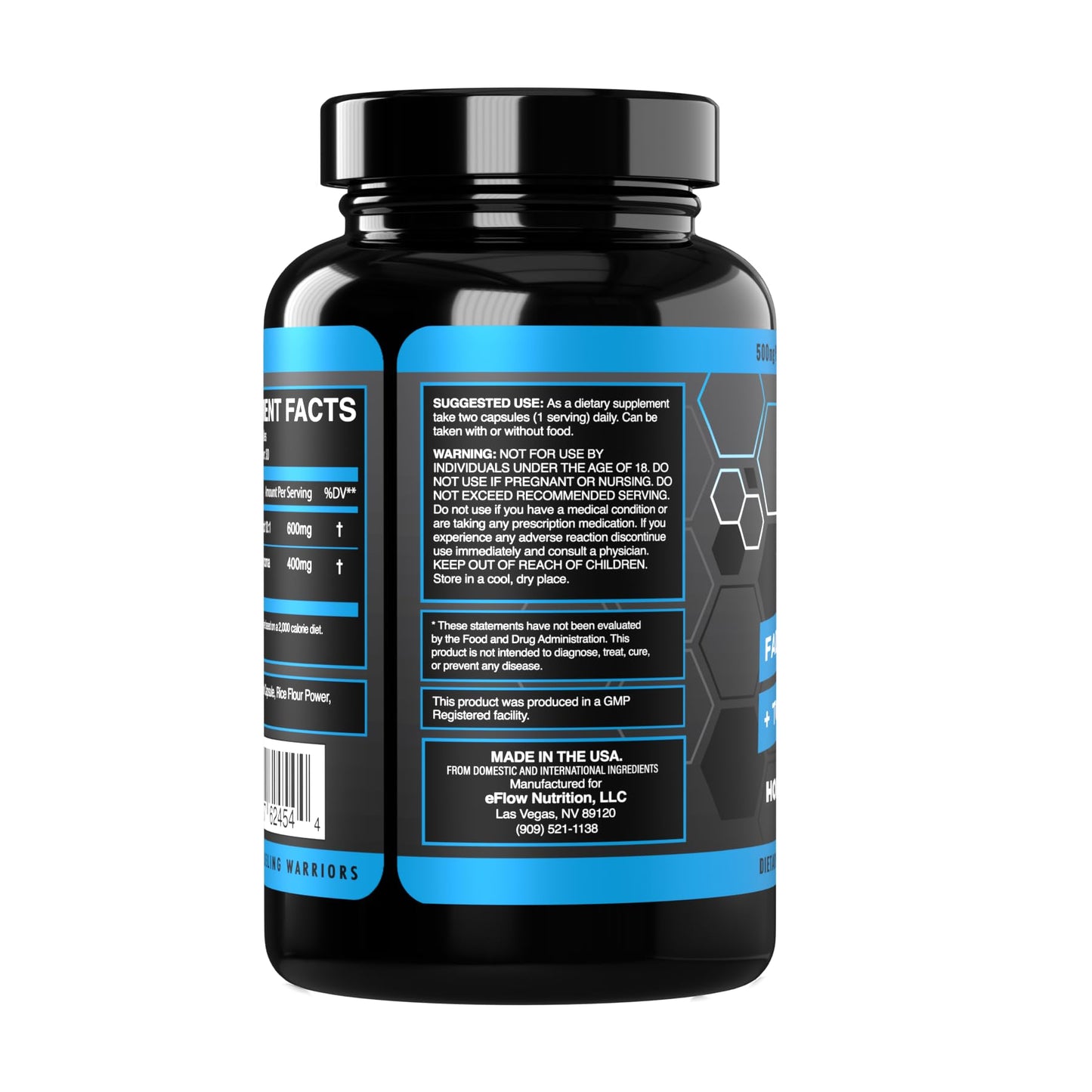 eFlow Nutrition Fadogia Agrestic + Tongkat Ali - [2-in-1] Natural Performance Supplement eFlow NutritionUS supplements