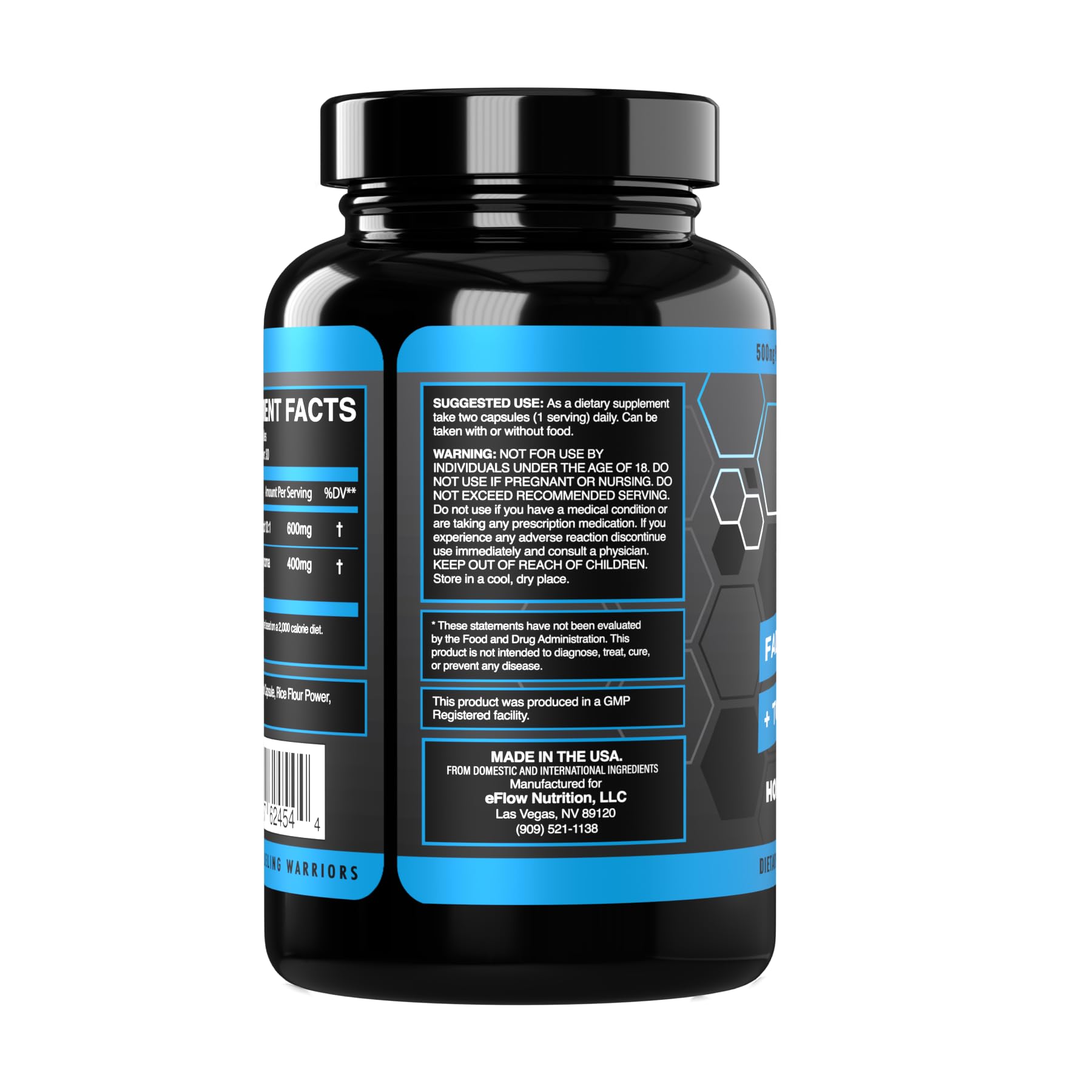 eFlow Nutrition Fadogia Agrestic + Tongkat Ali - [2-in-1] Natural Performance Supplement eFlow NutritionUS supplements