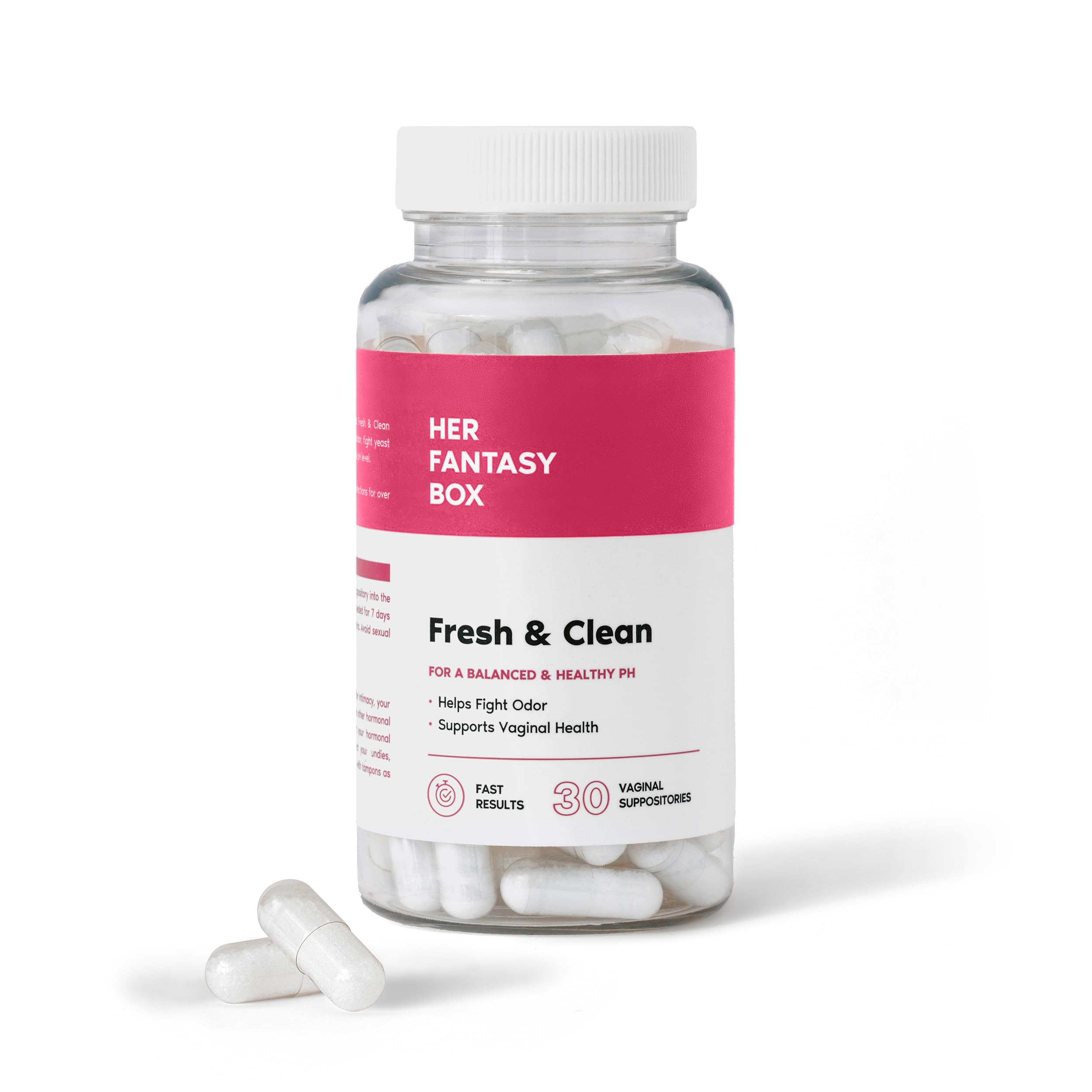 Her Fantasy Box | Fresh & Clean pH Restore Vaginal Suppositories - Natural Vaginal Health Support Her Fantasy BoxAu supplements