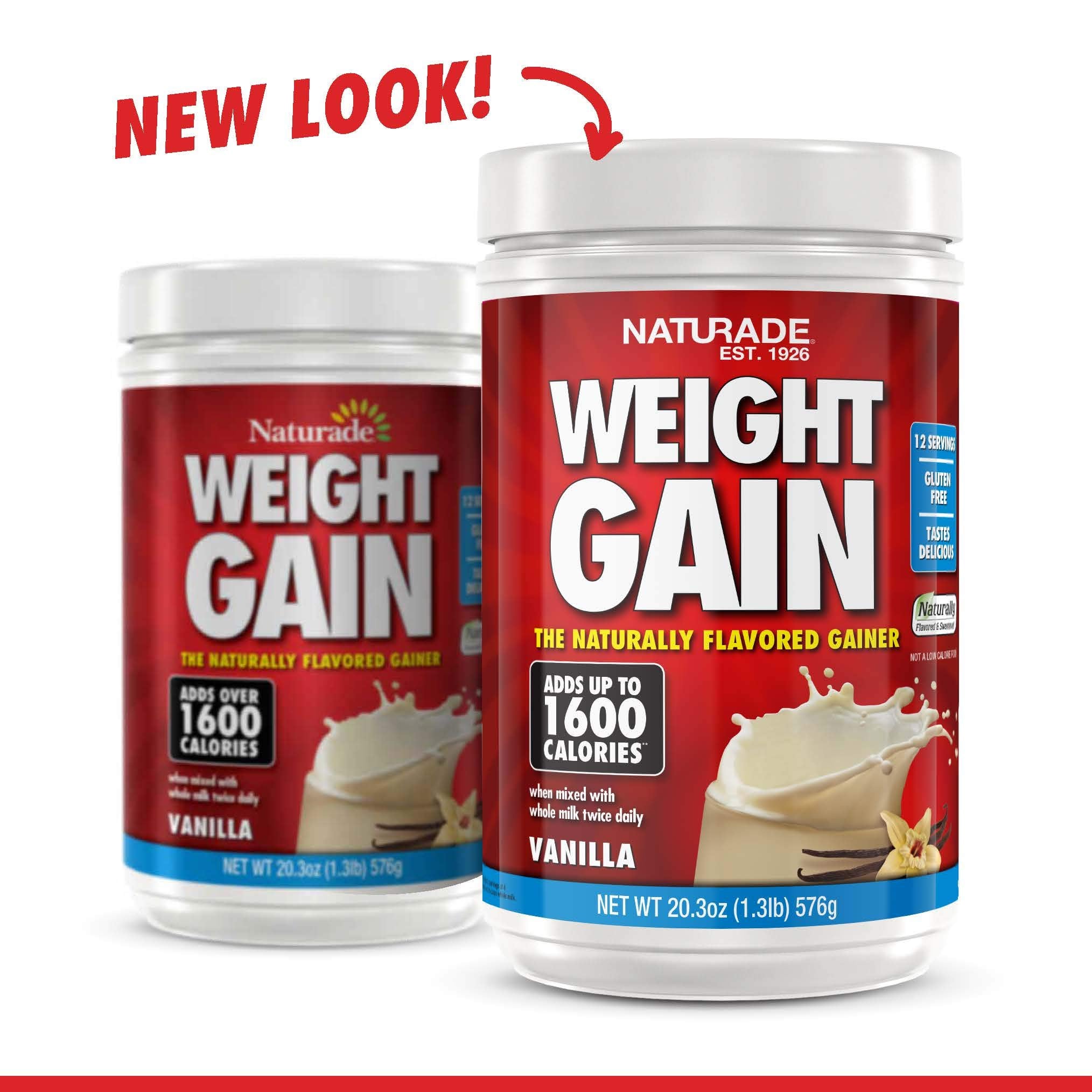 Naturade Weight Gain Instant Nutrition Drink Mix, Vanilla ,20.3 Ounce NaturadeAu supplements
