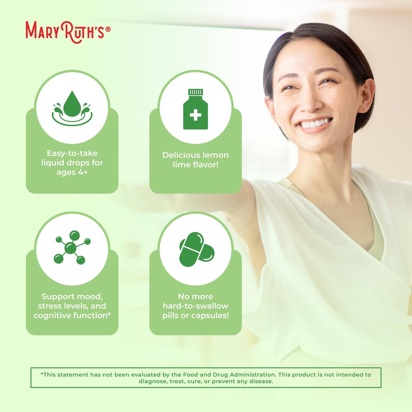 MaryRuth's L Theanine 200mg Liquid Drops | Mood Support for Adults & Kids | Focus Supplement | Natural Sleep Support | Vegan MARYRUTH'SUS supplements