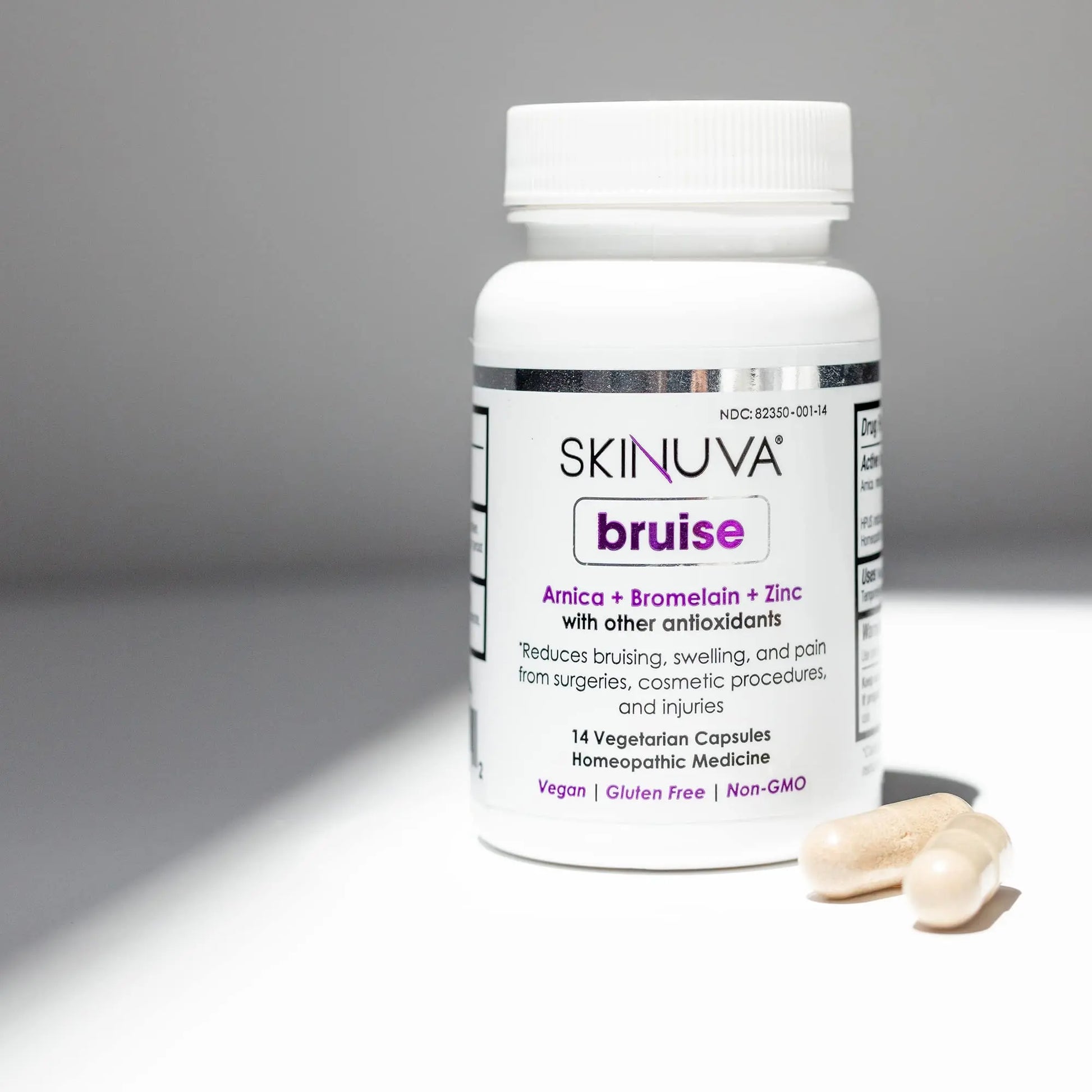 Skinuva® Bruise - Supplement for Bruising and Swelling - A Homeopathic Bruise Remedy Formulated with Arnica, Bromelain & Zinc - 14 Capsules (7-Day Treatment) SkinuvaAu supplements