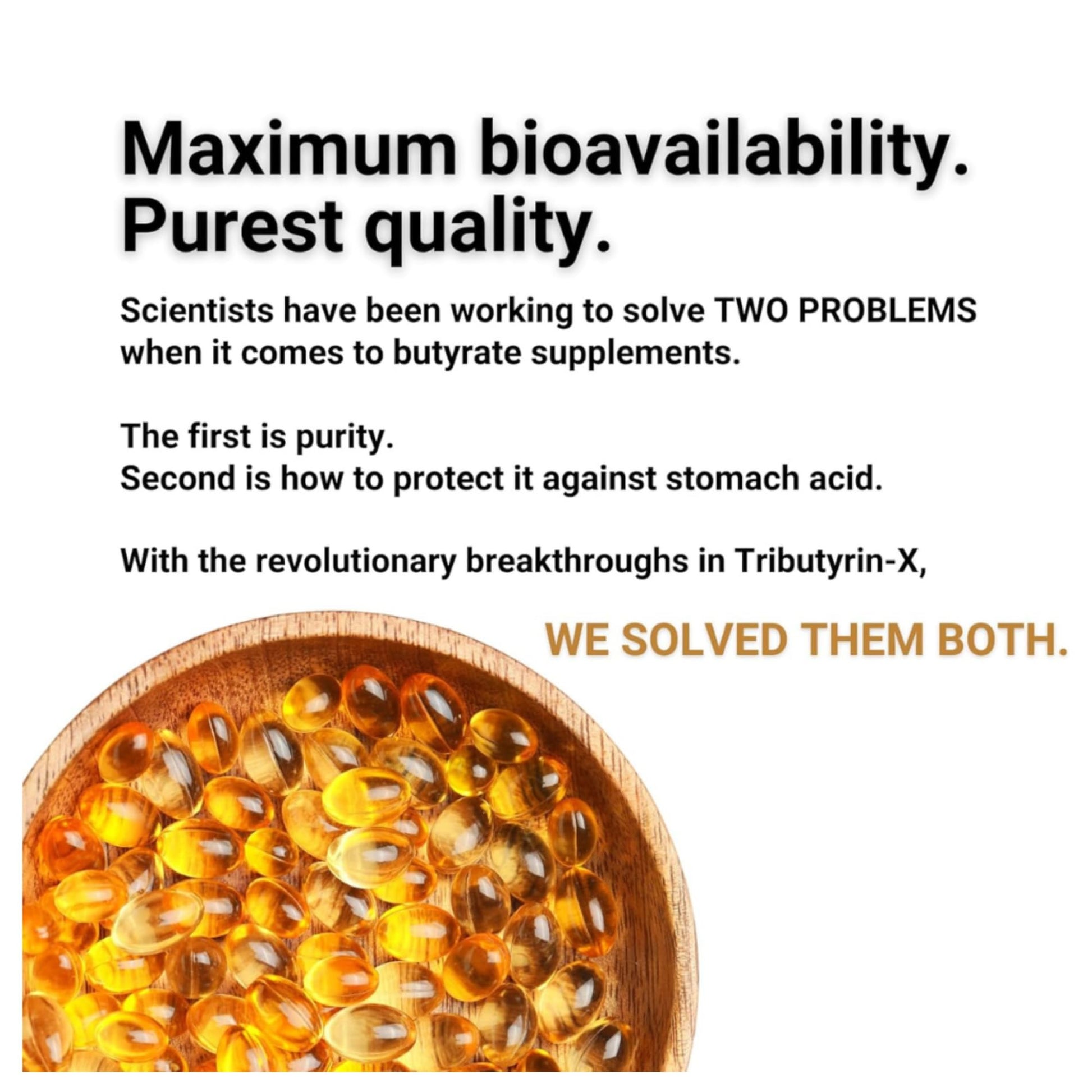 Healthy Gut Tributyrin-X | Most Bioavailable Butyrate Postbiotic for Gut Health & Leaky Gut Support | 99% Pure w/Zero Odor | 30 Softgels Healthy GutAu supplements