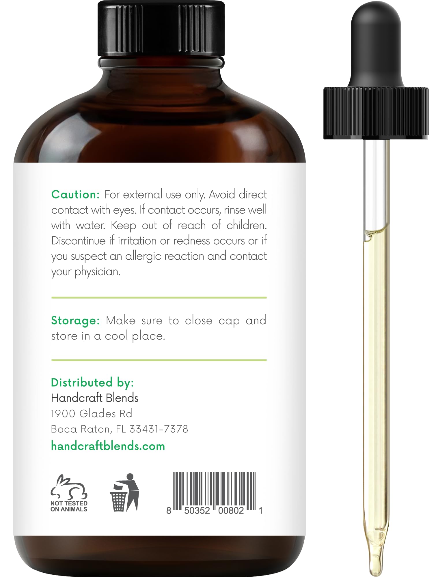 Handcraft Blends Peppermint Essential Oil - Huge 4 Fl Oz - 100% Pure and Natural - Premium Grade Handcraft BlendsAu supplements