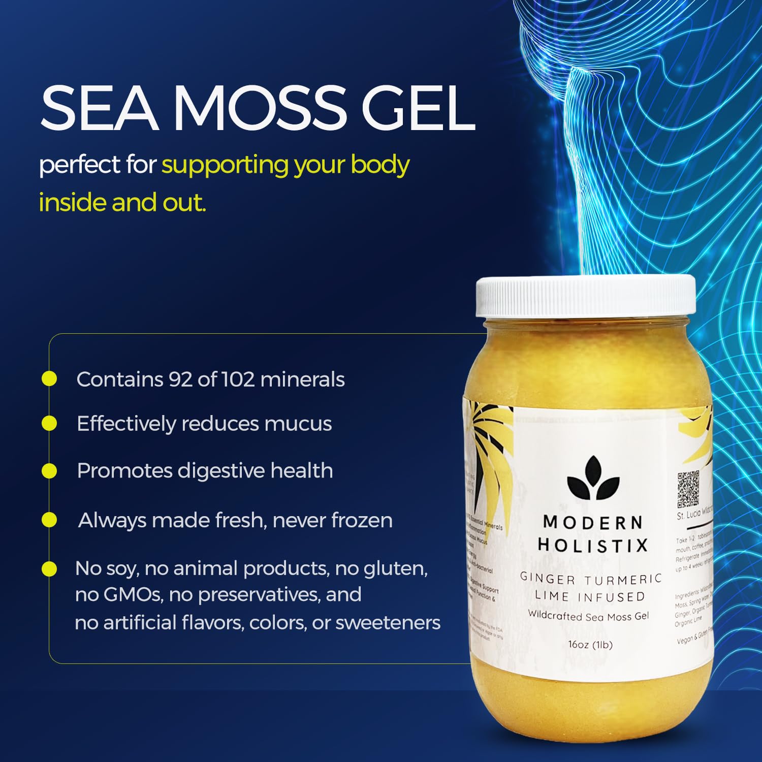 Modern Holistix Original Sea Moss Gel – 32oz Jar | Wildcrafted | All-Natural Superfood for Immunity, Energy & Gut Health Modern HolistixAu supplements