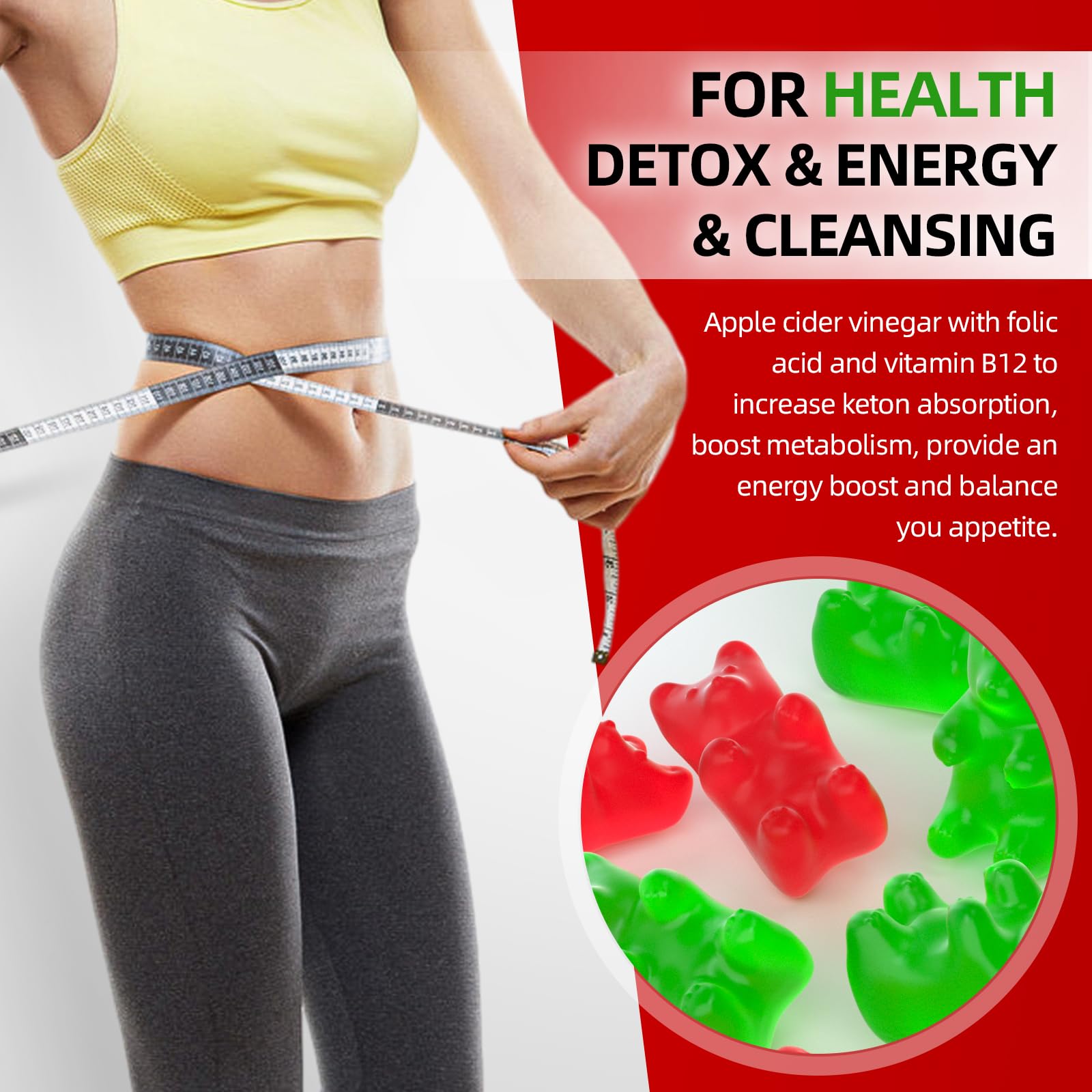 Keto ACV Gummies Advanced Weight Loss, 1000MG Apple Cider Vinegar Gummies Supple GrnLifeUS supplements