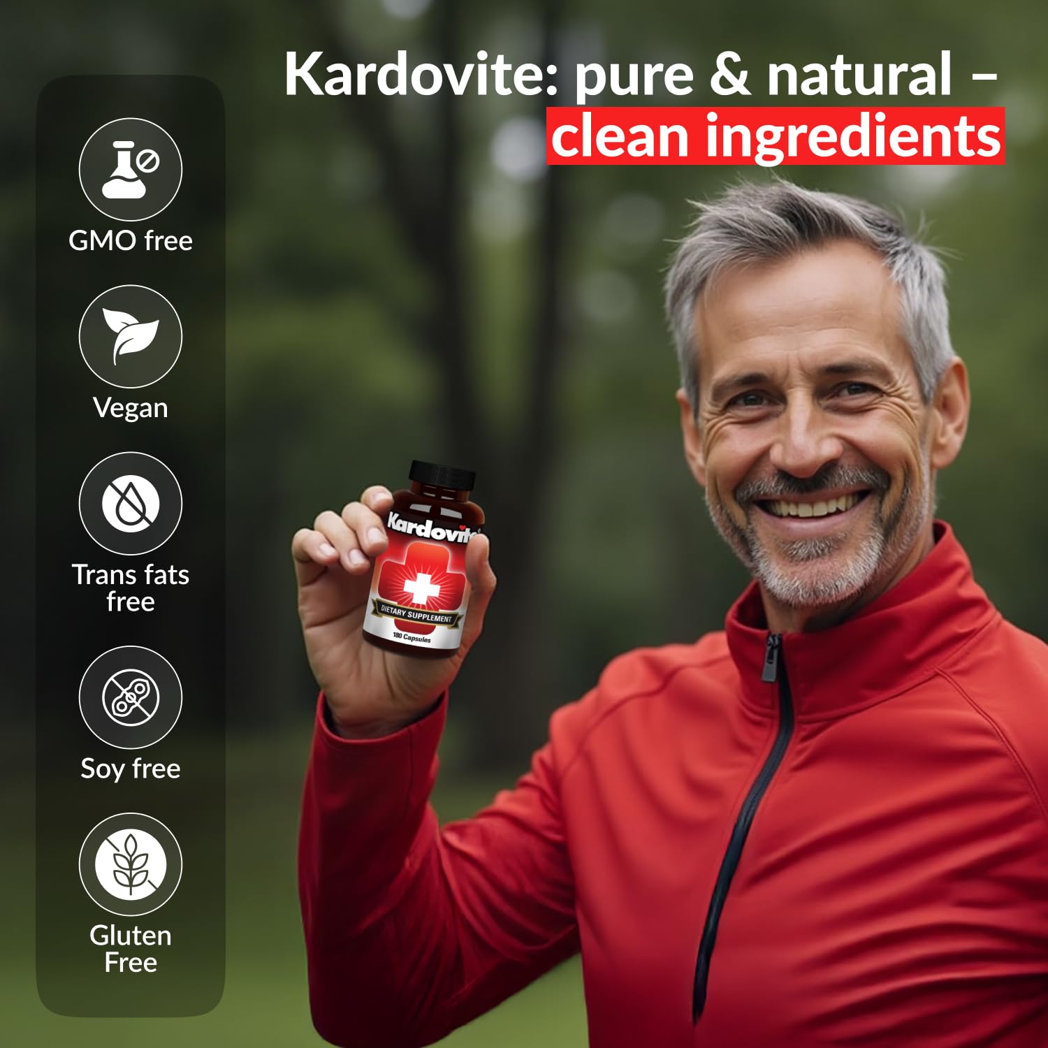 Kardovite Herbal Circulation Support Capsules 180s | Supports Circulatory Wellness with Hawthorn, Garlic, Ginkgo, Cayenne, Milk Thistle, Bilberry & Valerian | Supports Vitality & Daily Wellness KardoviteAu supplements